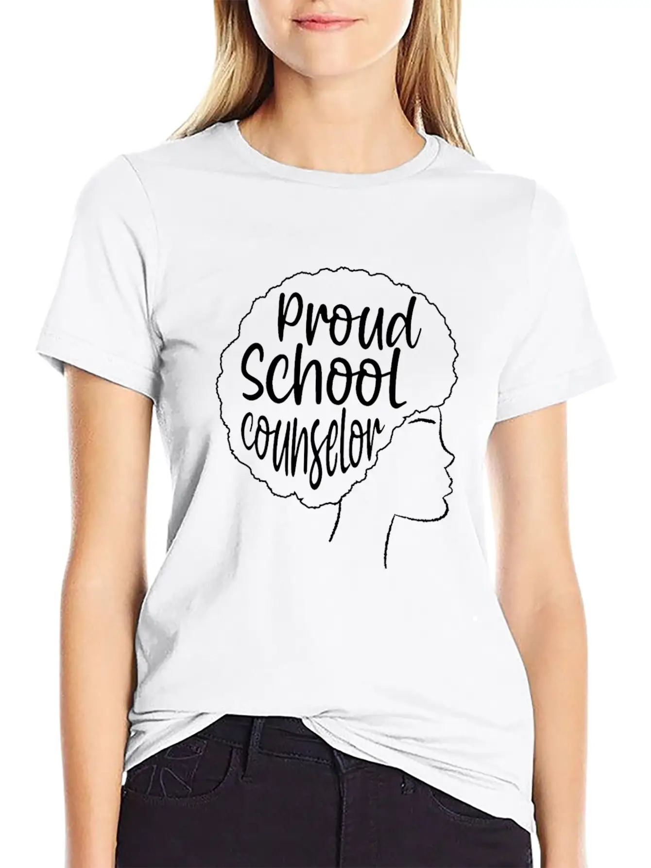 Proud School Counselor African American Education Lightweight Cotton T-Shirt – Daily Comfort Graphic Shirt