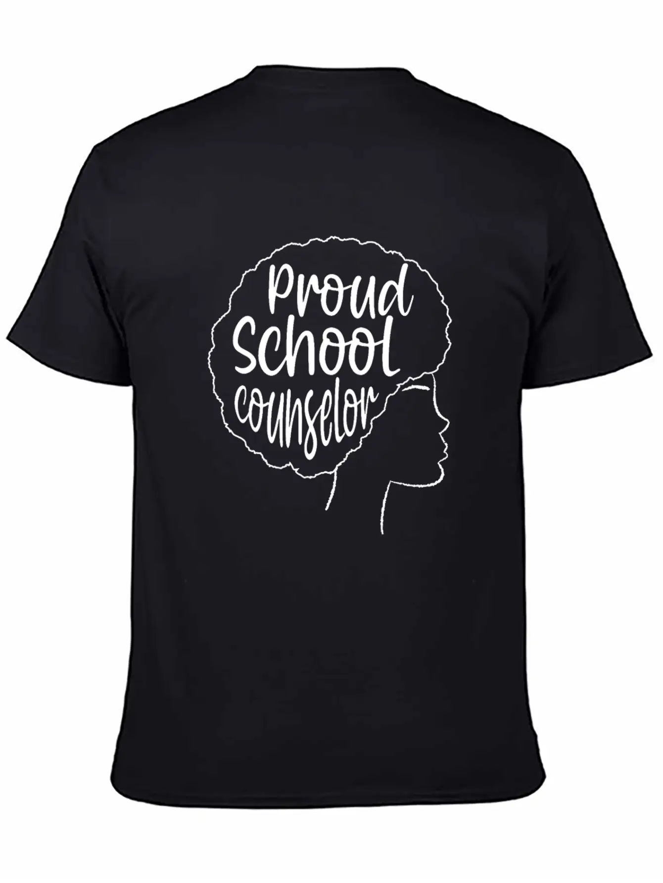 Proud School Counselor African American Education Lightweight Cotton T-Shirt – Daily Comfort Graphic Shirt