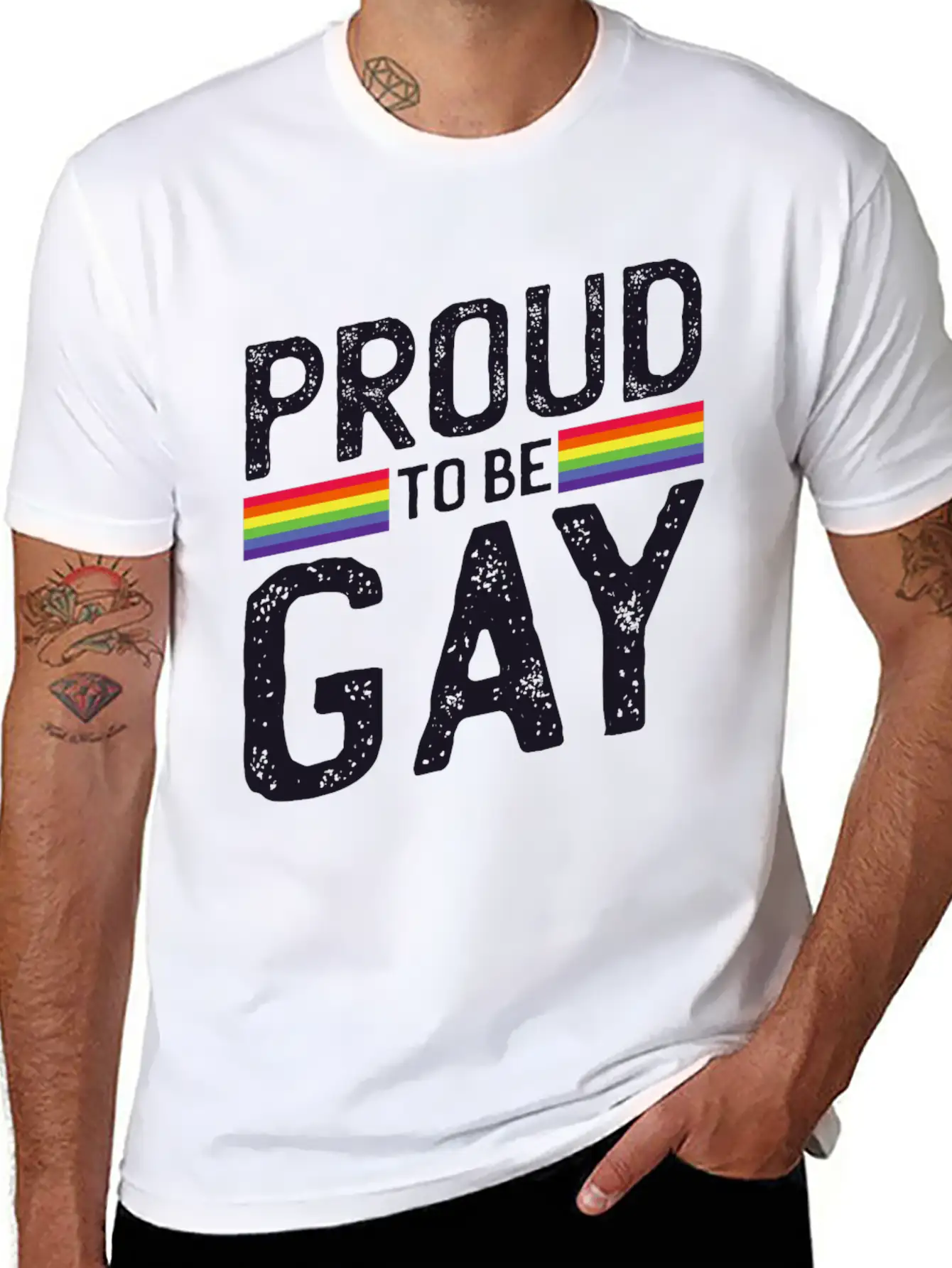 Proud To Be Gay Unisex Casual T-Shirt – Clean Design For Daily Comfort