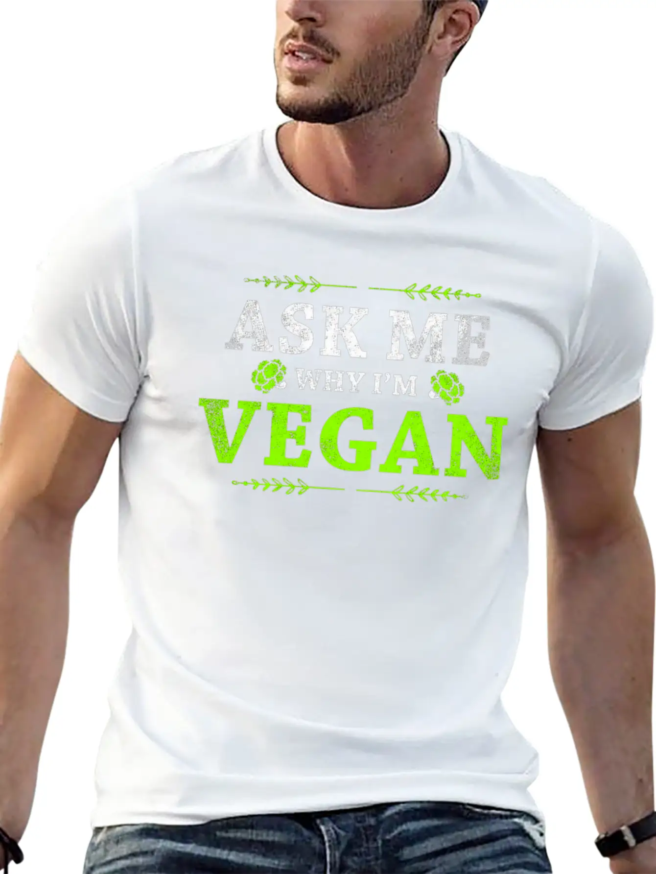 Proud Vegetarian Vegan Vegan Lightweight Cotton T-Shirt – Daily Comfort Graphic Shirt