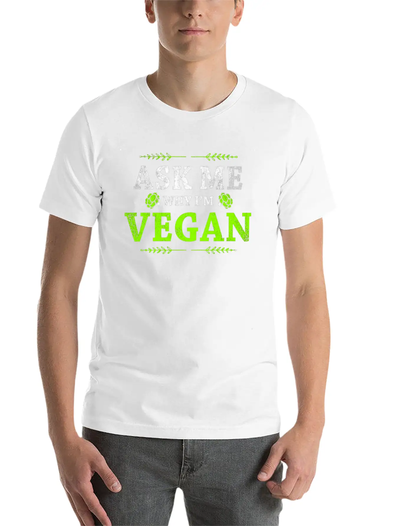 Proud Vegetarian Vegan Vegan Lightweight Cotton T-Shirt – Daily Comfort Graphic Shirt