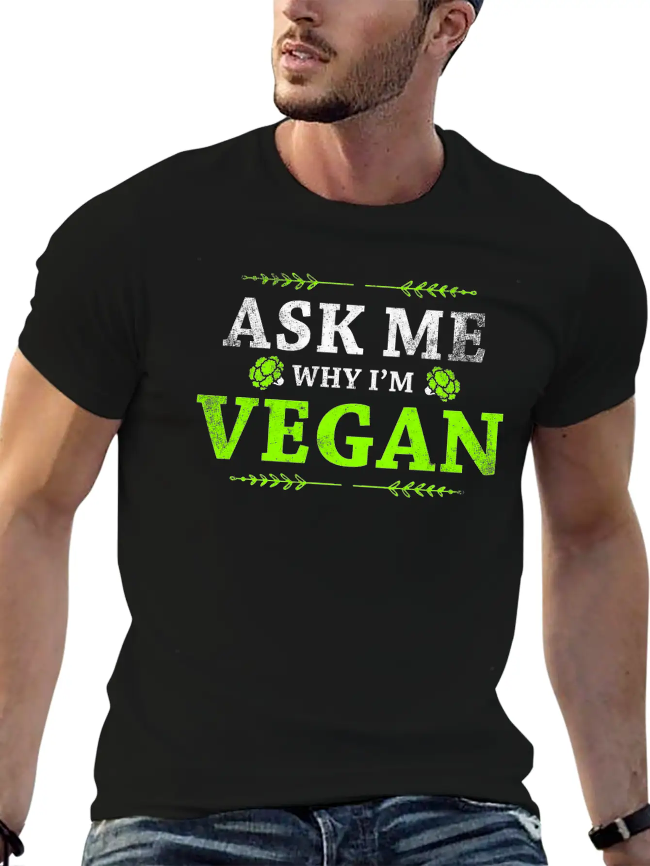 Proud Vegetarian Vegan Vegan Lightweight Cotton T-Shirt – Daily Comfort Graphic Shirt