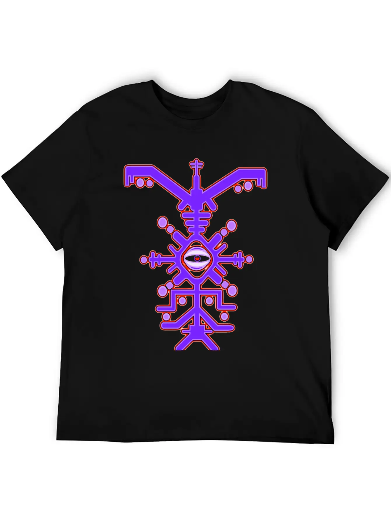 Psychedelic Cyclone Purple Unisex Casual T-Shirt – Clean Design For Daily Comfort