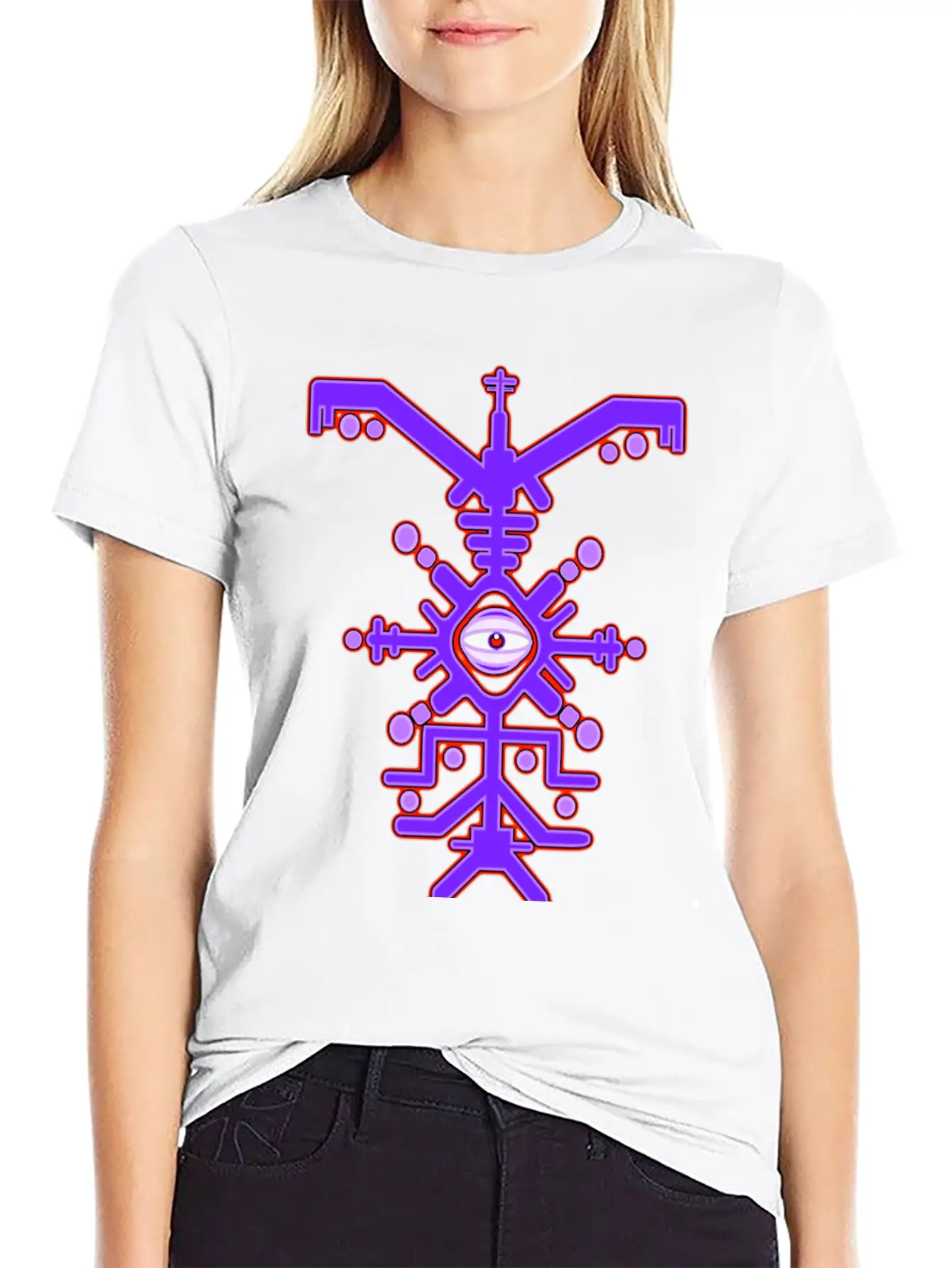 Psychedelic Cyclone Purple Unisex Casual T-Shirt – Clean Design For Daily Comfort