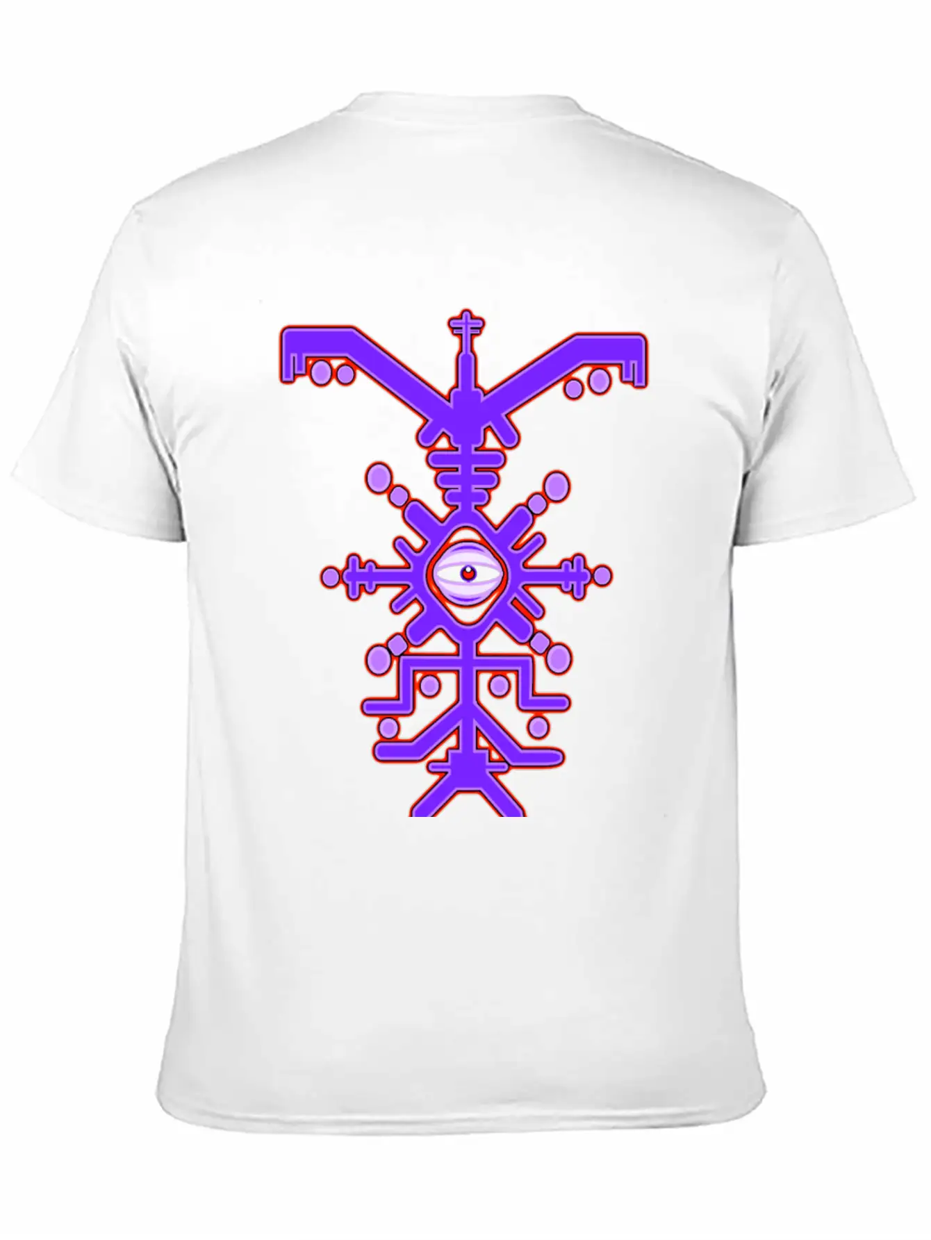 Psychedelic Cyclone Purple Unisex Casual T-Shirt – Clean Design For Daily Comfort