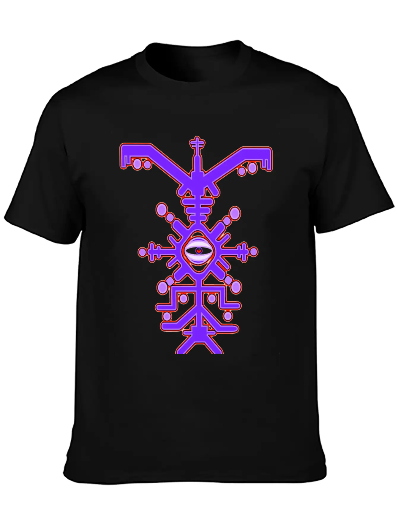 Psychedelic Cyclone Purple Unisex Casual T-Shirt – Clean Design For Daily Comfort