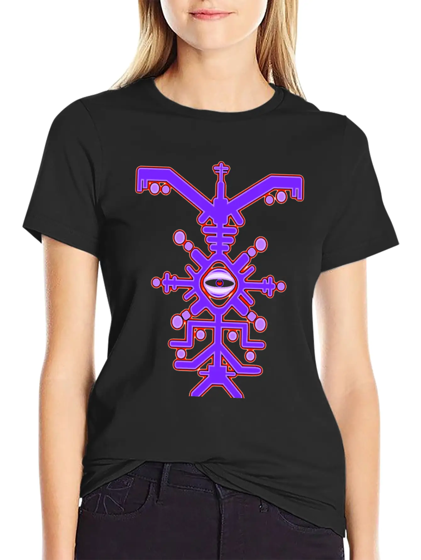 Psychedelic Cyclone Purple Unisex Casual T-Shirt – Clean Design For Daily Comfort