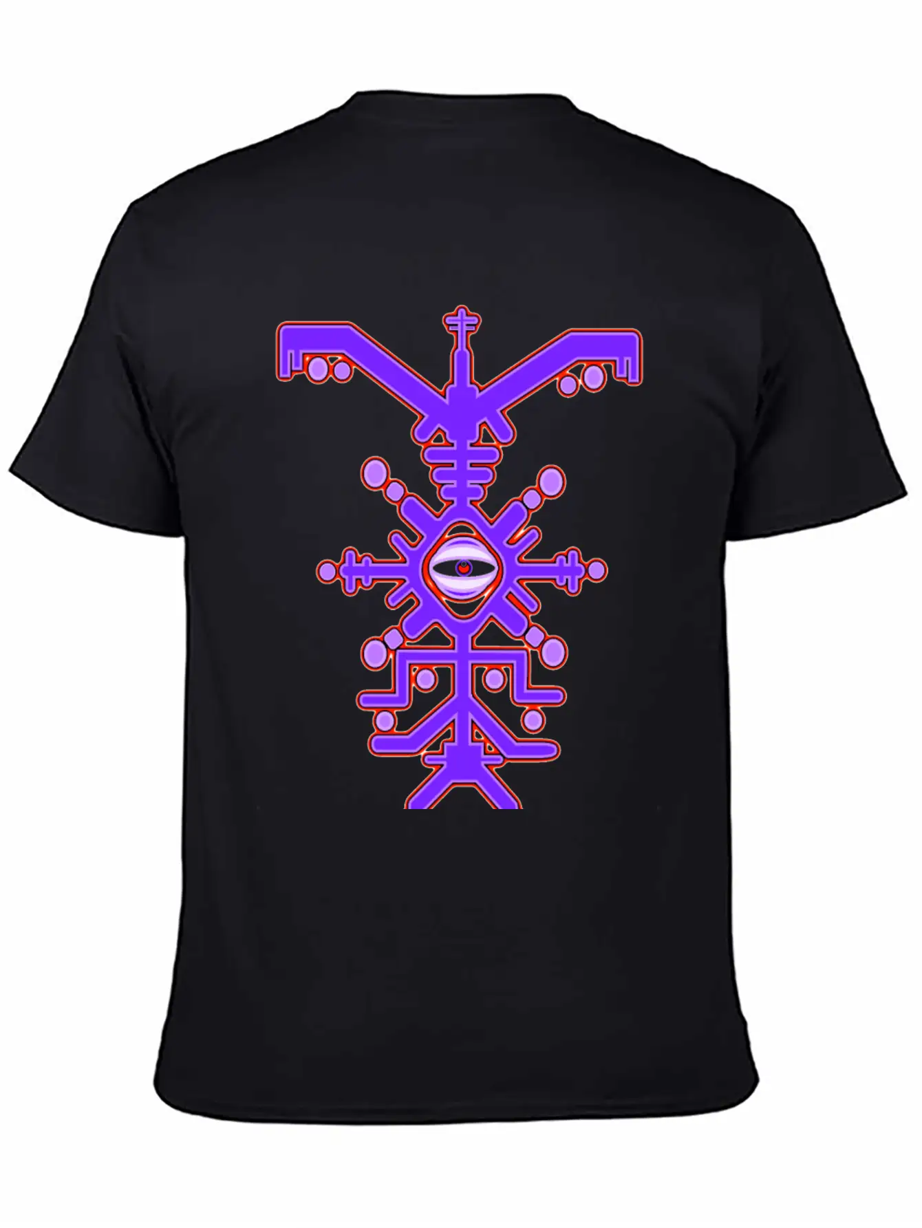 Psychedelic Cyclone Purple Unisex Casual T-Shirt – Clean Design For Daily Comfort