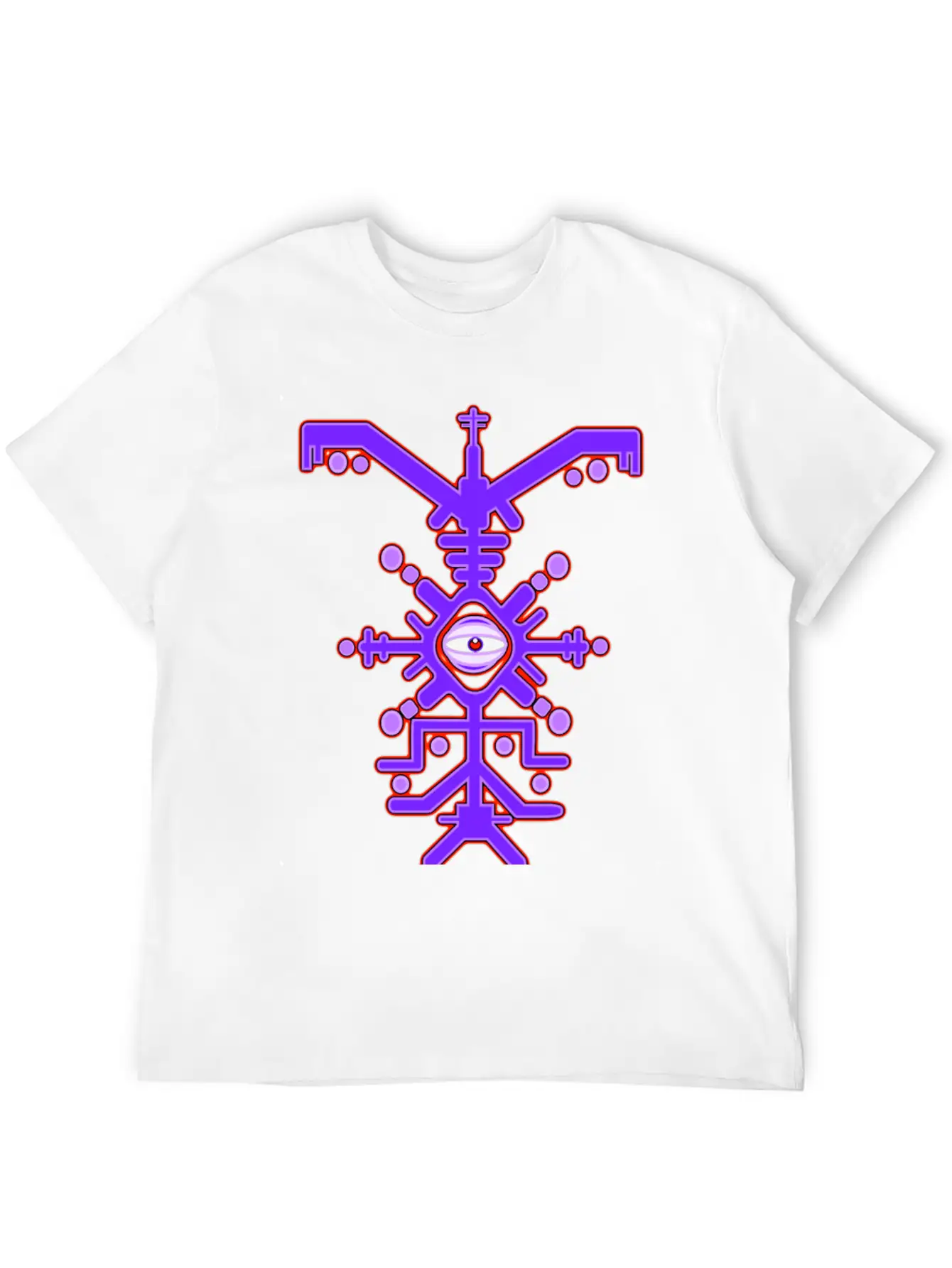 Psychedelic Cyclone Purple Unisex Casual T-Shirt – Clean Design For Daily Comfort