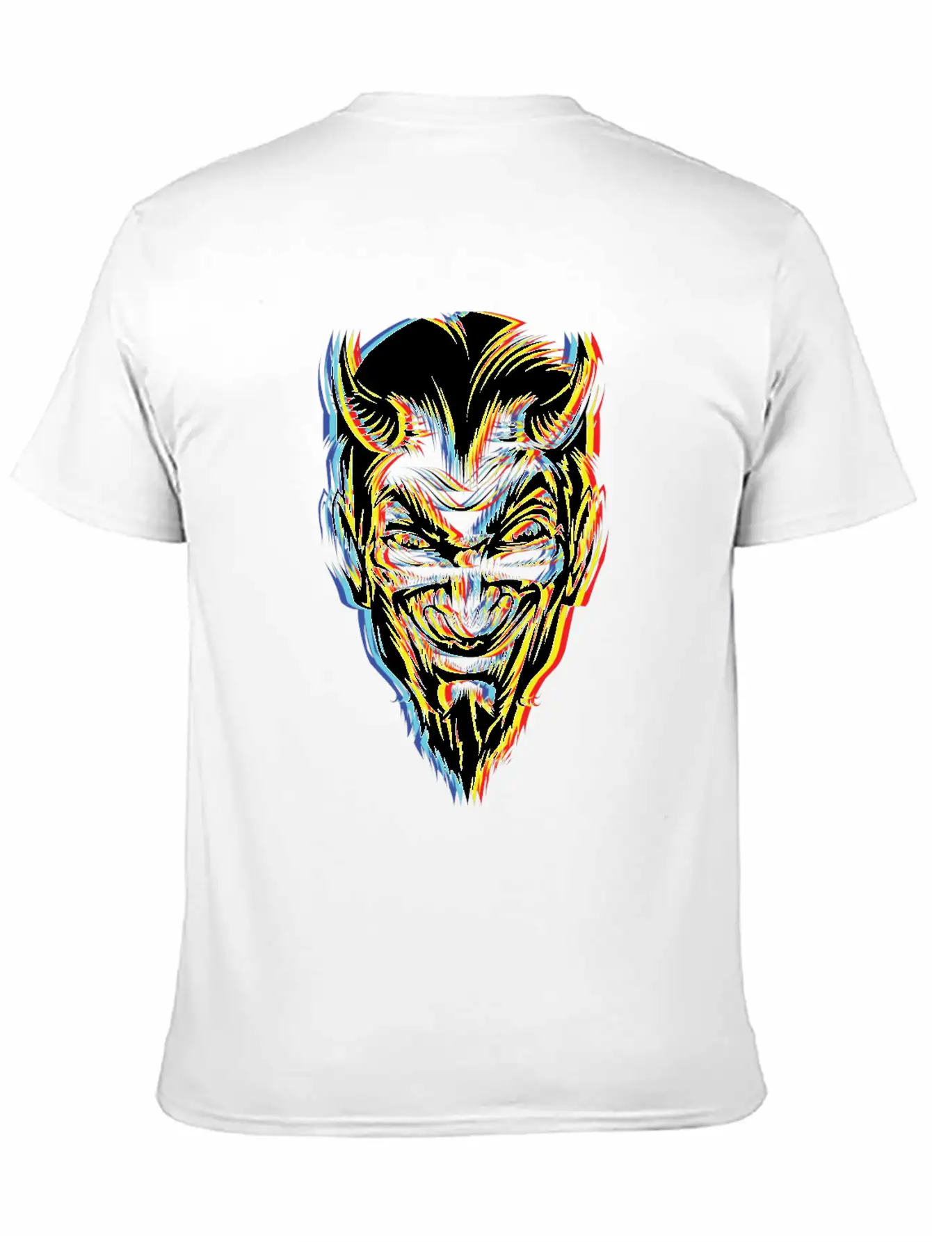 Psychedelic Devil Gift Idea For Satan Lucifer Unisex Casual T-Shirt – Clean Design For Daily Comfort