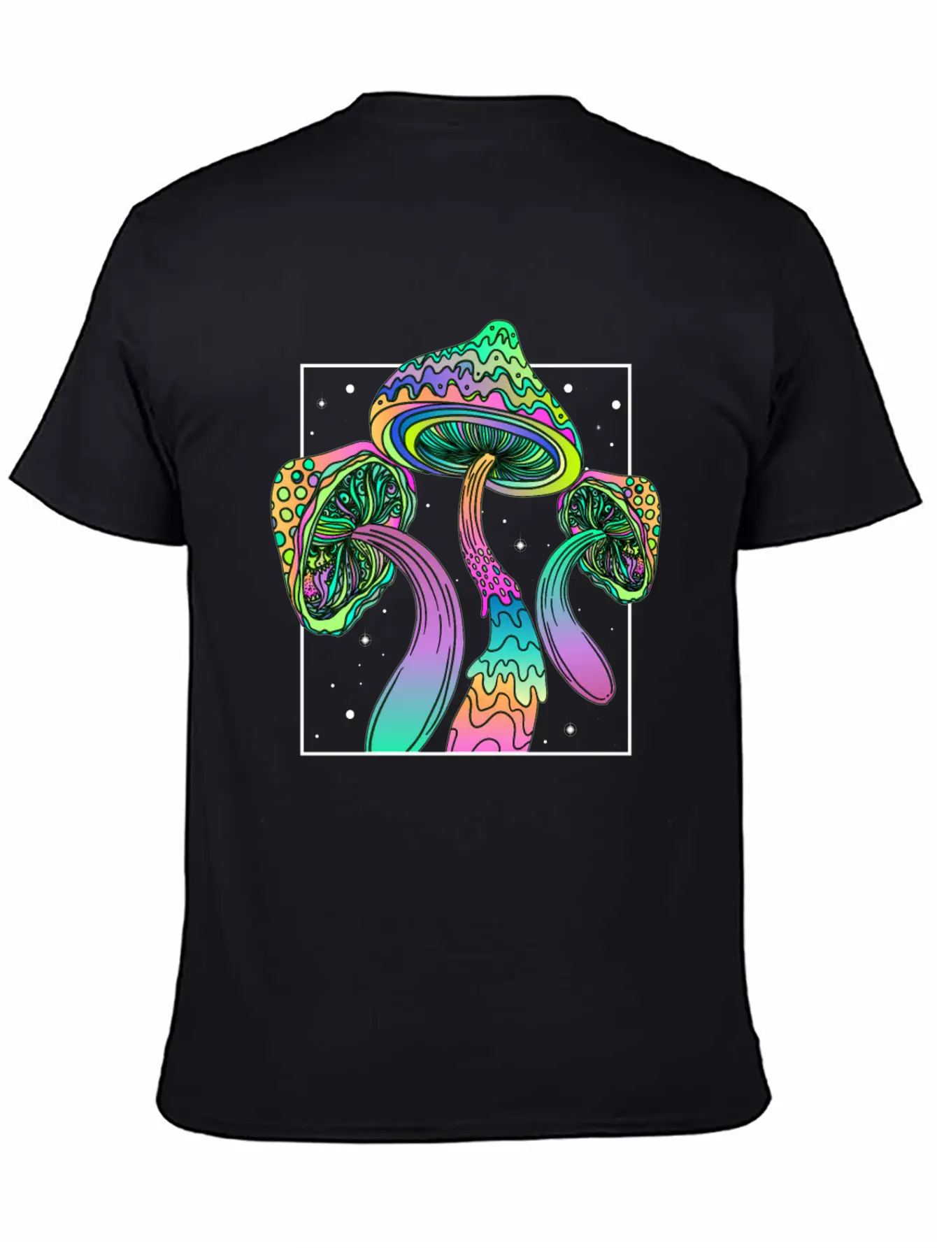 Psychedelic Fungi Festival Edm Musik Modern Fit Casual T-Shirt – Clean And Versatile Design