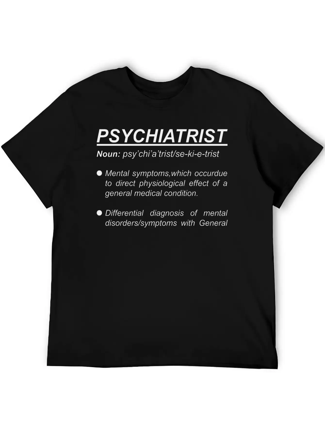 Psychiatrist Noun Classic Fit Graphic Tee For Daily Comfort – Unisex Cotton Shirt