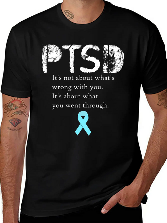 PTSD Classic Fit Graphic Tee For Daily Comfort – Unisex Cotton Shirt