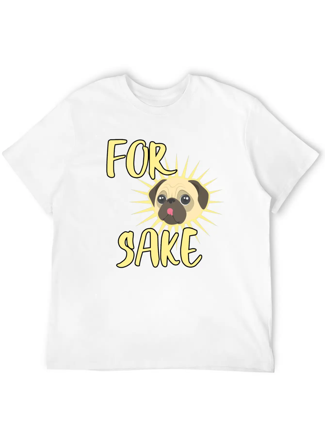 Pug Dog Pet Stuffed Animal Bark Pug Life Lightweight Cotton T-Shirt – Daily Comfort Graphic Shirt