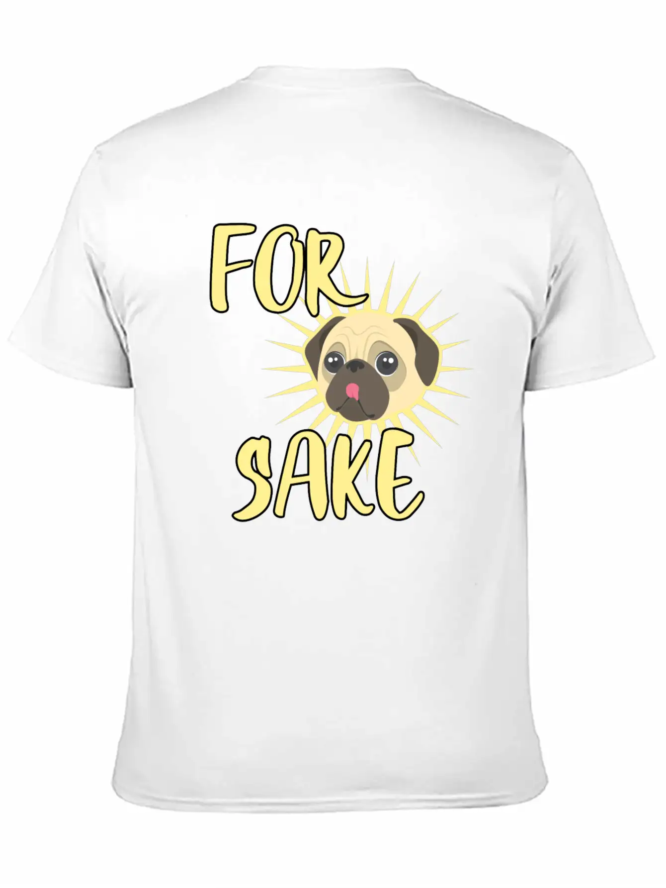 Pug Dog Pet Stuffed Animal Bark Pug Life Lightweight Cotton T-Shirt – Daily Comfort Graphic Shirt