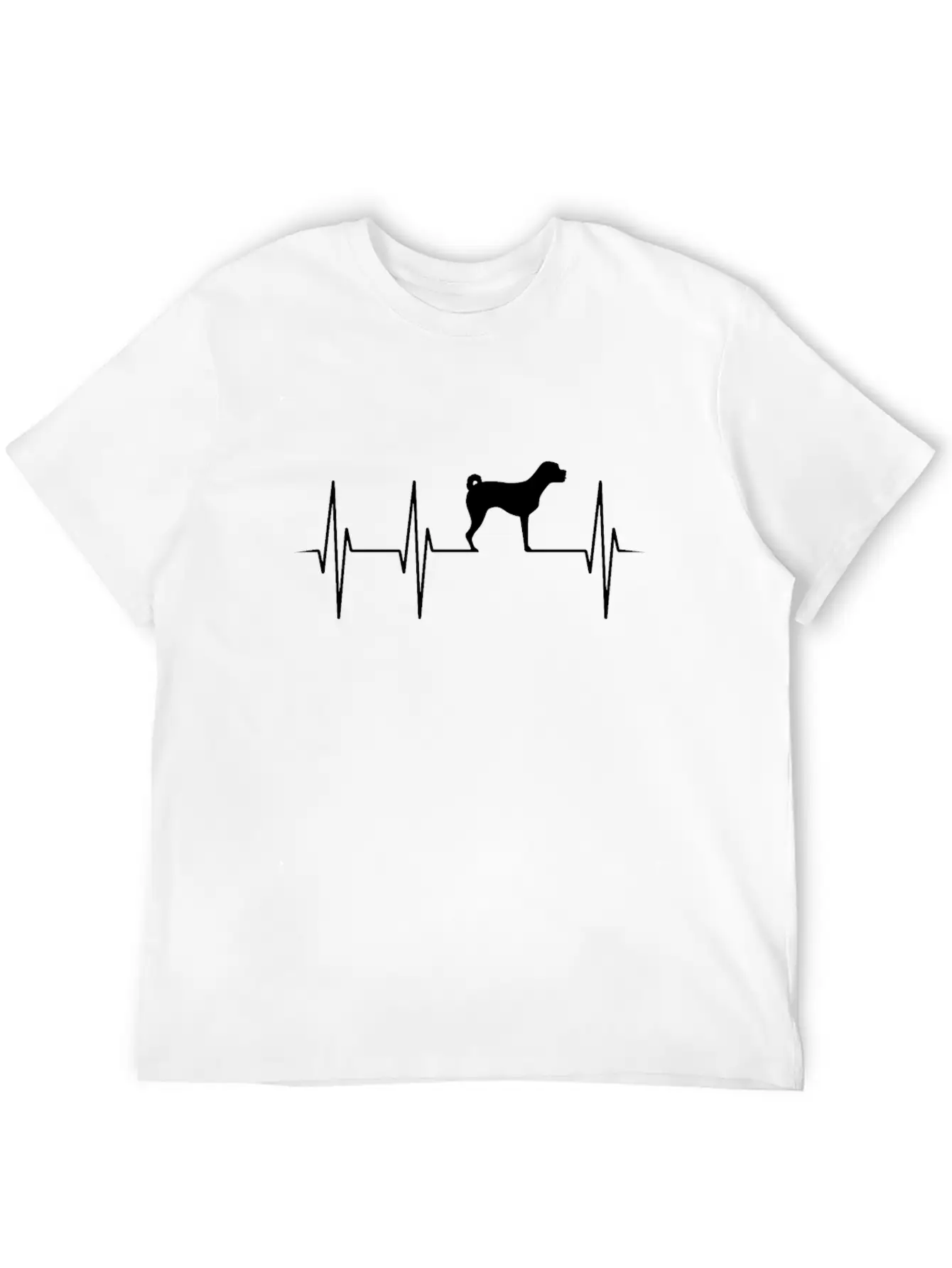 Puggle Heartbeat Heart Rate Dog Owner Gift Modern Fit Casual T-Shirt – Clean And Versatile Design