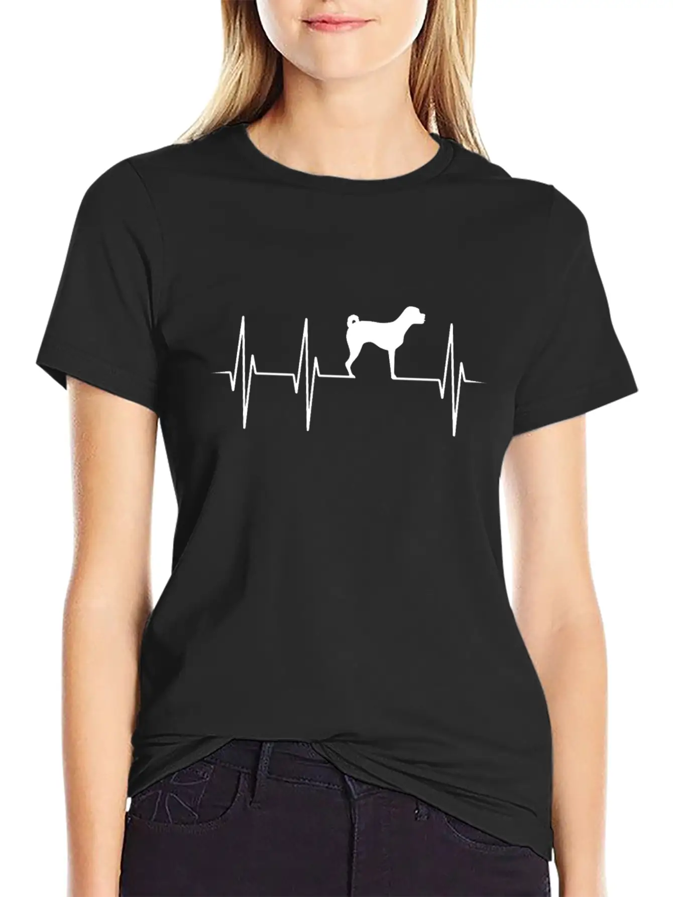 Puggle Heartbeat Heart Rate Dog Owner Gift Modern Fit Casual T-Shirt – Clean And Versatile Design