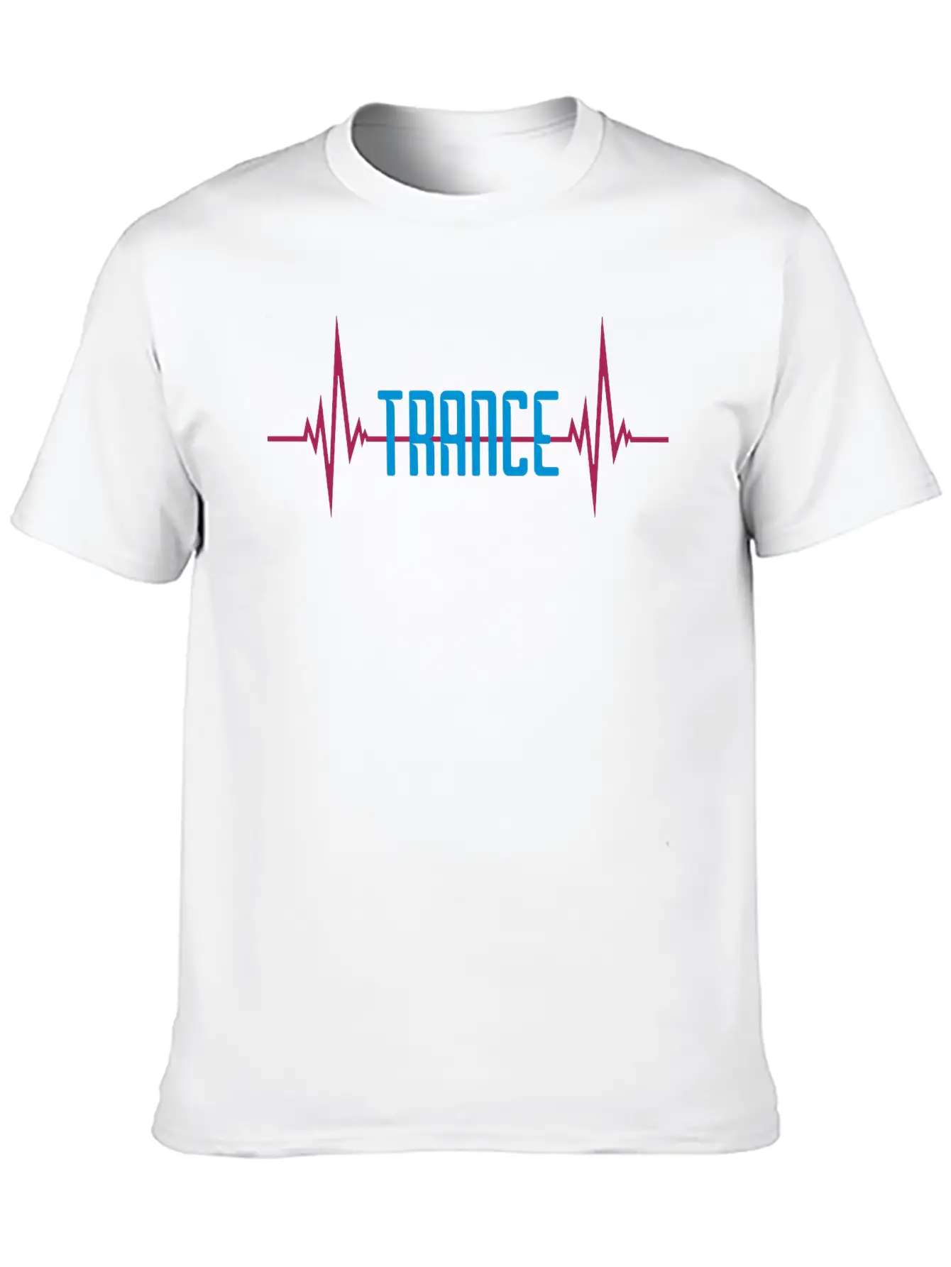 Pulse Trance Heartbeat Logo Lightweight Cotton T-Shirt – Daily Comfort Graphic Shirt
