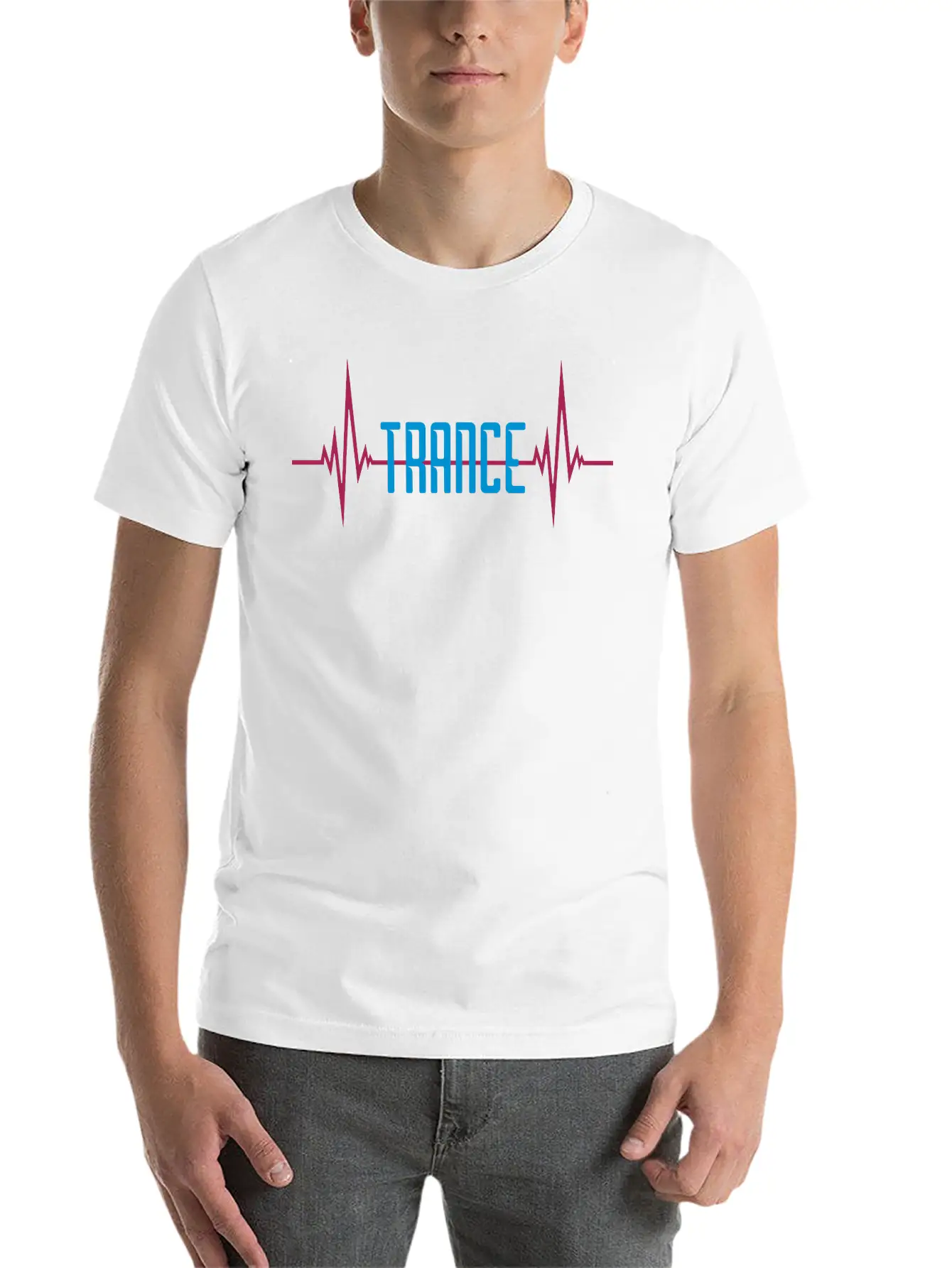 Pulse Trance Heartbeat Logo Lightweight Cotton T-Shirt – Daily Comfort Graphic Shirt