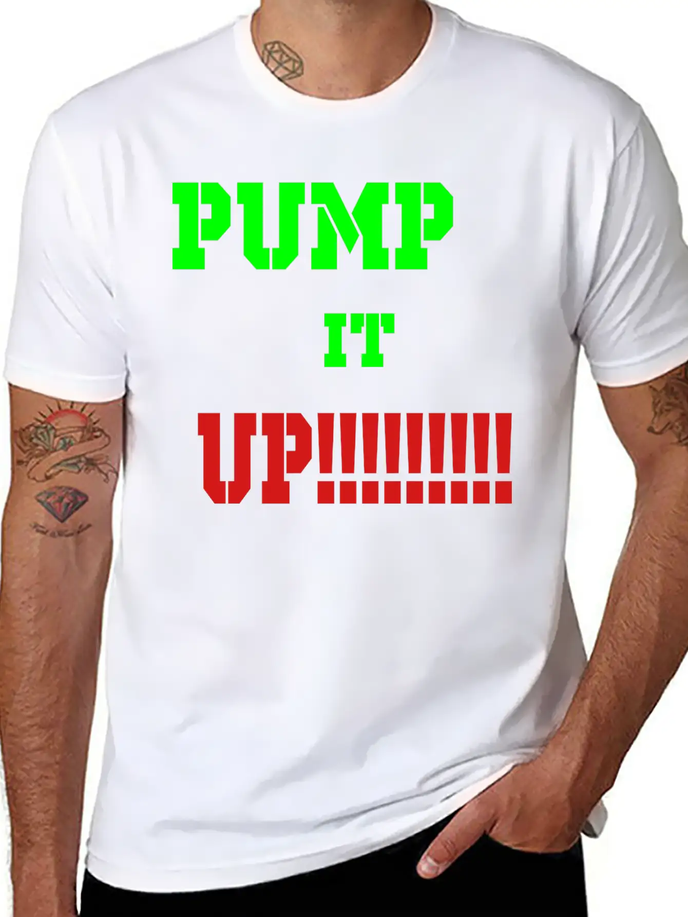 Pump It Up Lightweight Cotton T-Shirt – Daily Comfort Graphic Shirt