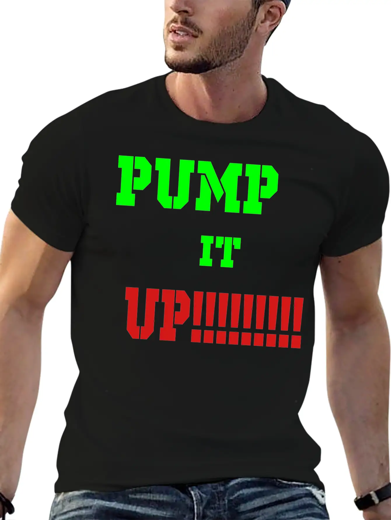 Pump It Up Lightweight Cotton T-Shirt – Daily Comfort Graphic Shirt