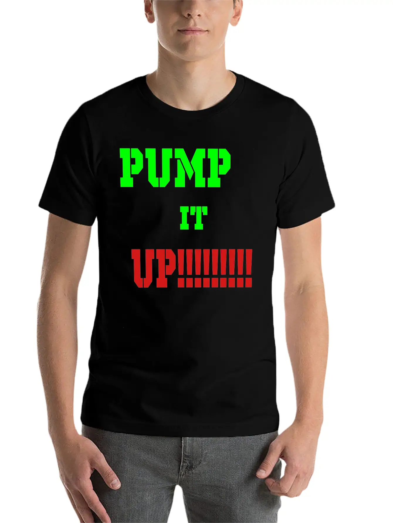 Pump It Up Lightweight Cotton T-Shirt – Daily Comfort Graphic Shirt