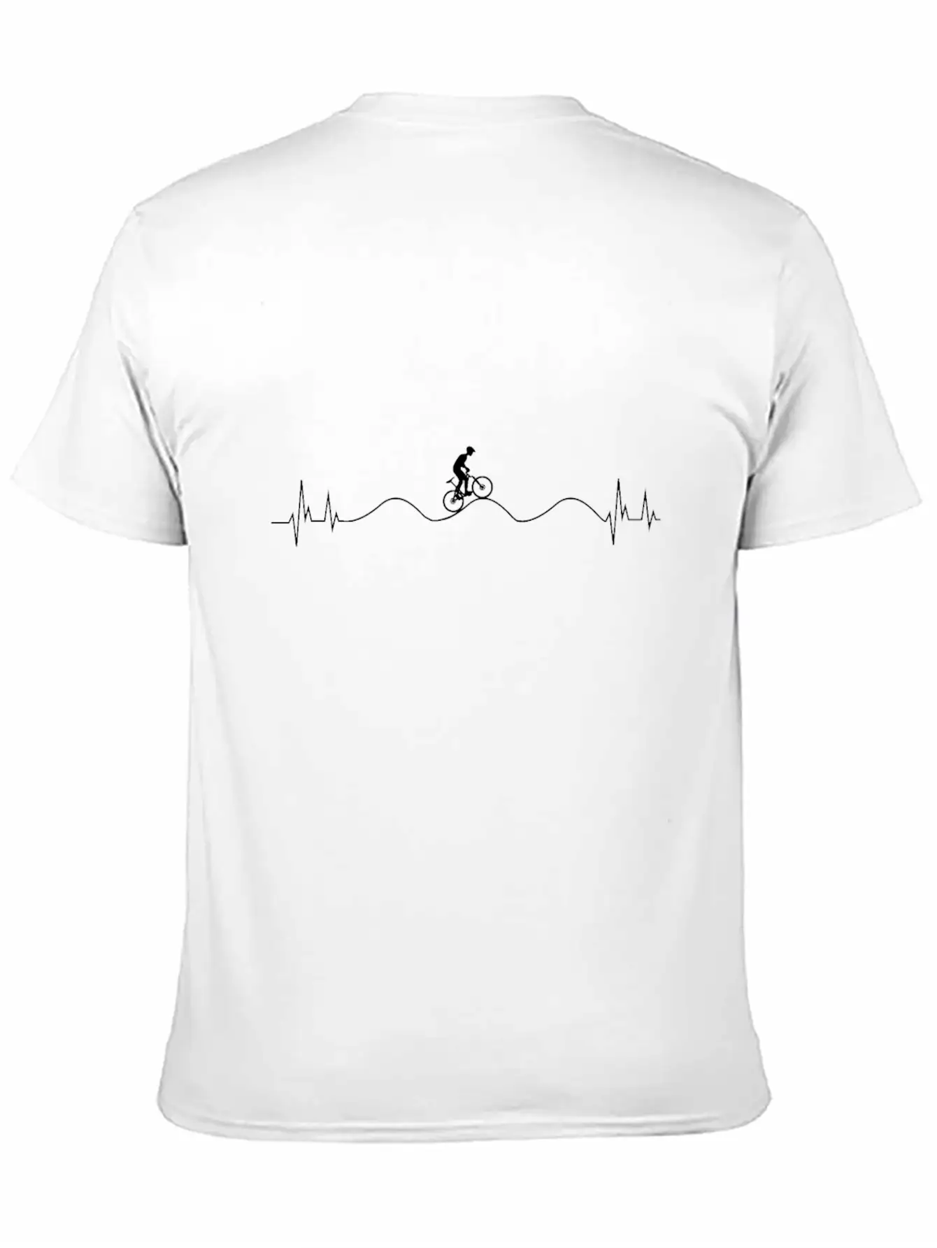 Pump Track Heartbeat Mountain Bike BMX Retro Relaxed Everyday Tee – Lightweight And Durable Cotton