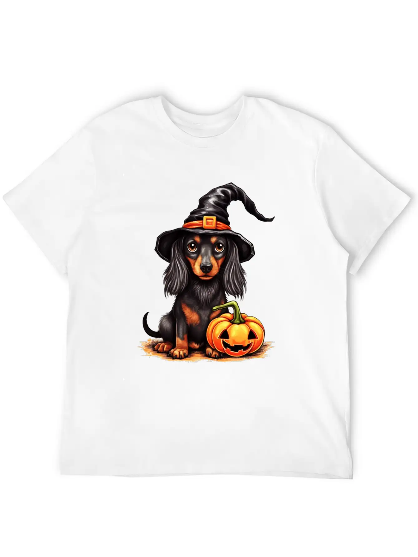 Pumpkin Pups: Funny Halloween Dog Unisex Casual T-Shirt – Clean Design For Daily Comfort