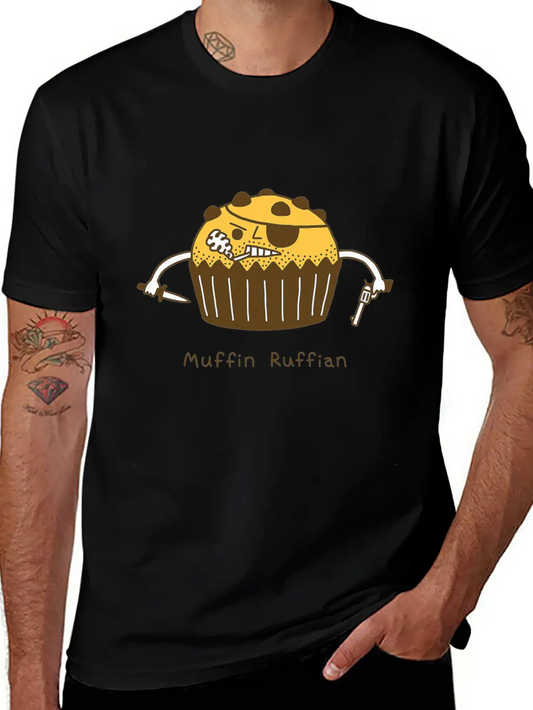 Punk Muffin Ruffian Weapon Gangster Lightweight Cotton T-Shirt – Daily Comfort Graphic Shirt
