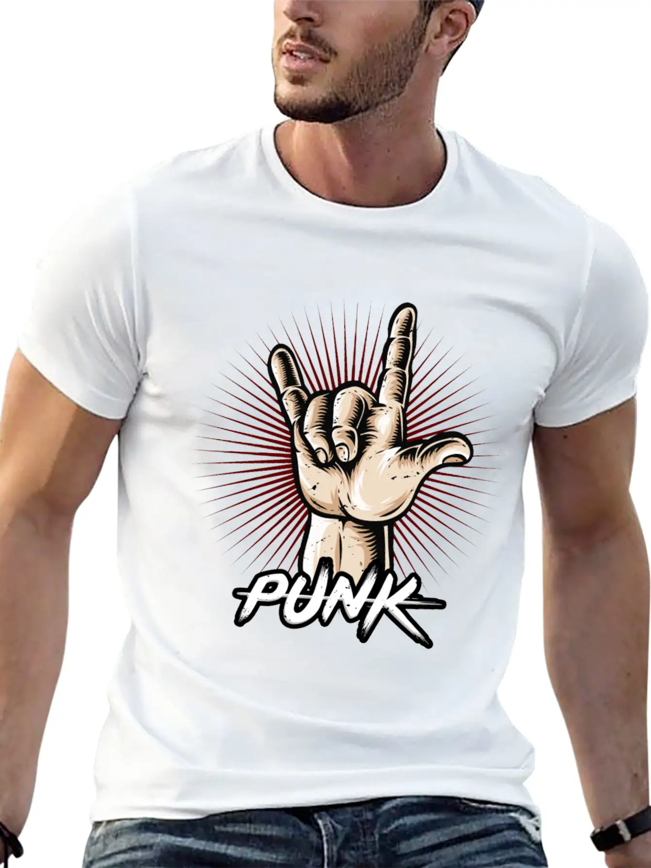 Punk Relaxed Everyday Tee – Lightweight And Durable Cotton
