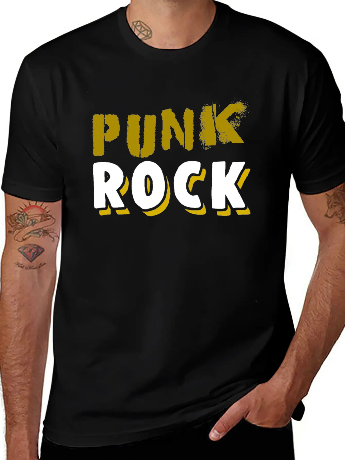 Punk Rock Classic Fit Graphic Tee For Daily Comfort – Unisex Cotton Shirt