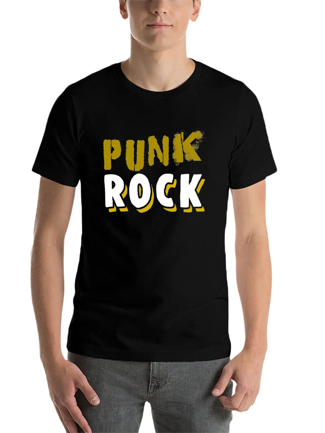 Punk Rock Classic Fit Graphic Tee For Daily Comfort – Unisex Cotton Shirt