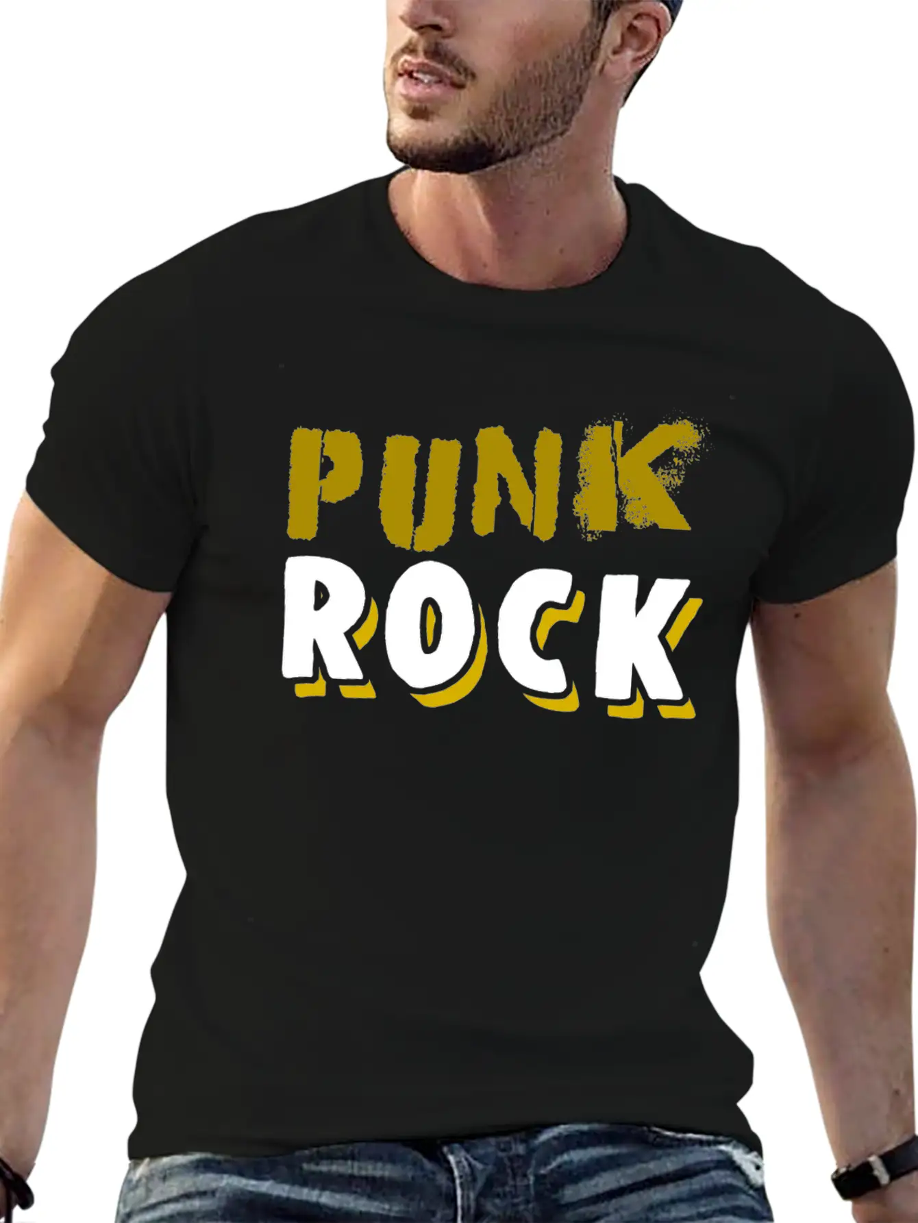 Punk Rock Classic Fit Graphic Tee For Daily Comfort – Unisex Cotton Shirt