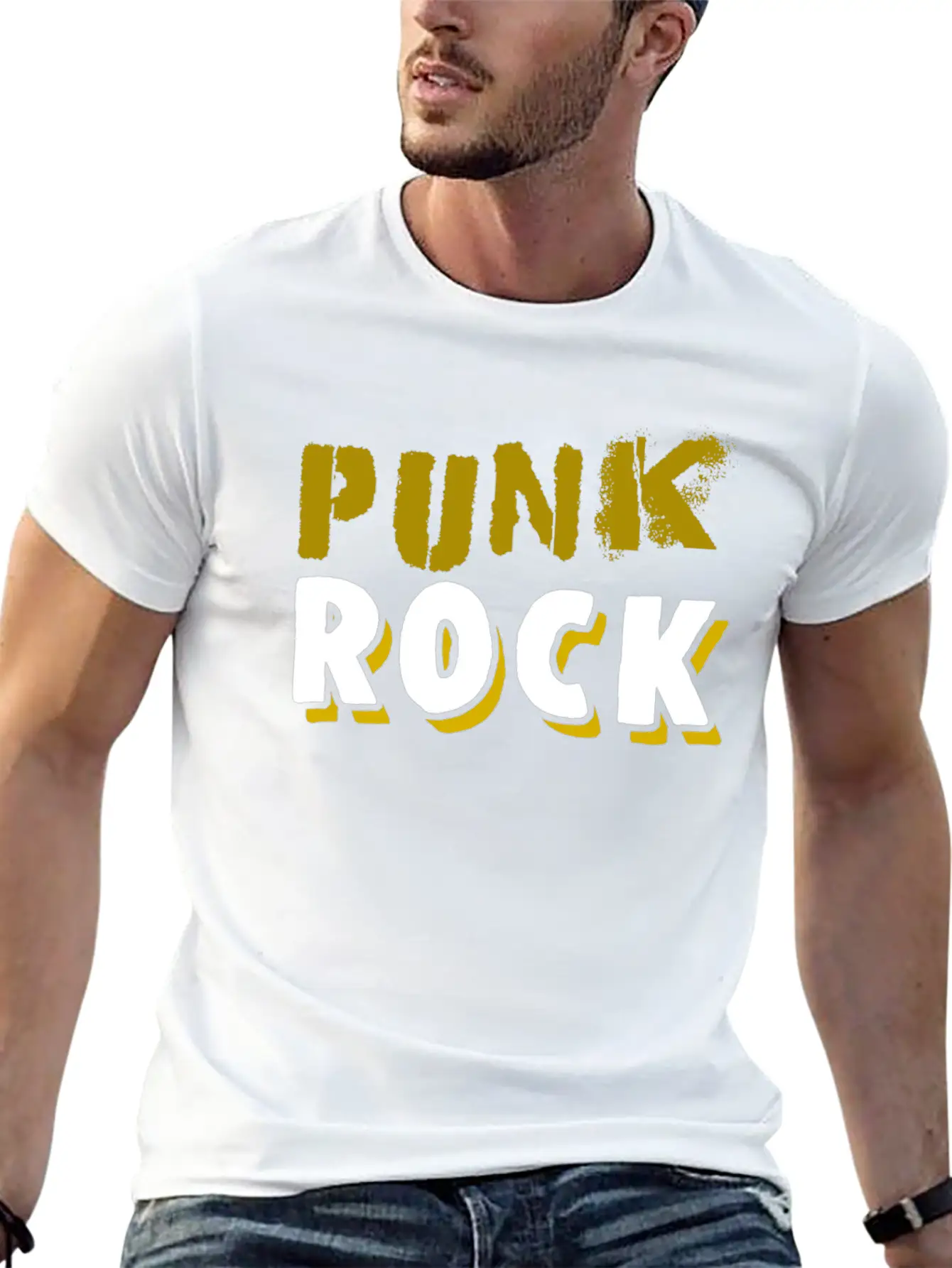 Punk Rock Classic Fit Graphic Tee For Daily Comfort – Unisex Cotton Shirt