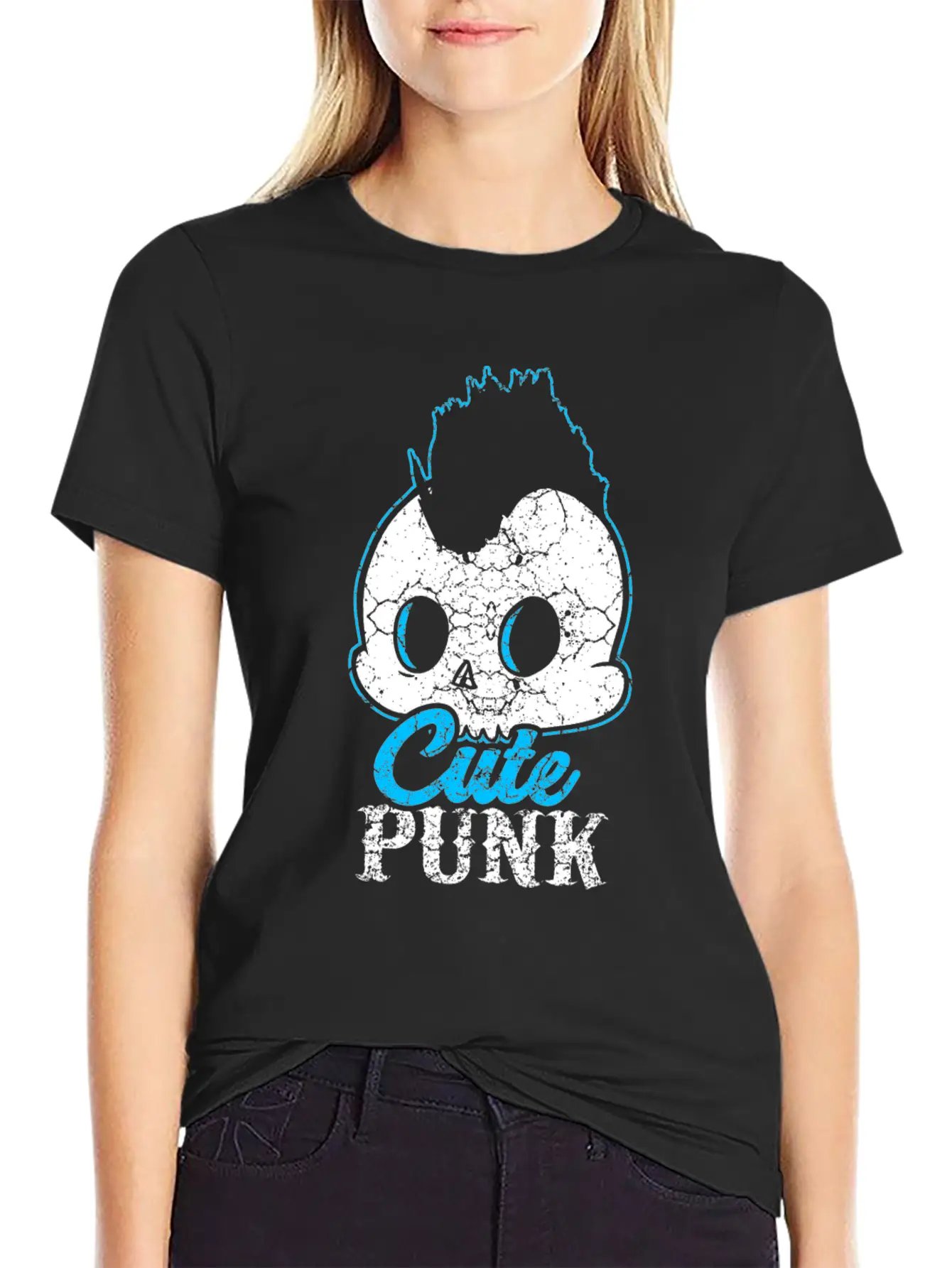 Punk Rock Music Punkrock Punks Skull Gift Basic Graphic T-Shirt – Daily Comfort In Soft Cotton