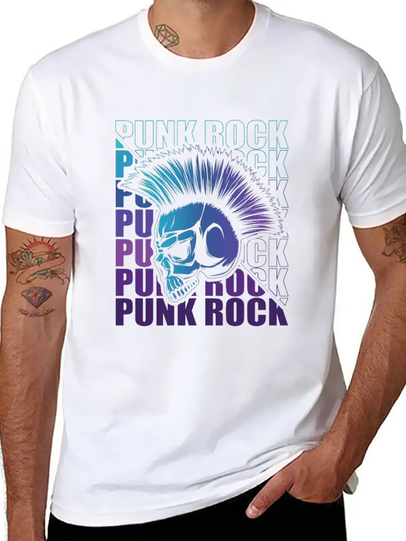 Punk Rock Pogo Anarchy Punks Punk Rockers Punk Modern Fit Casual T-Shirt ��� Clean And Versatile Design