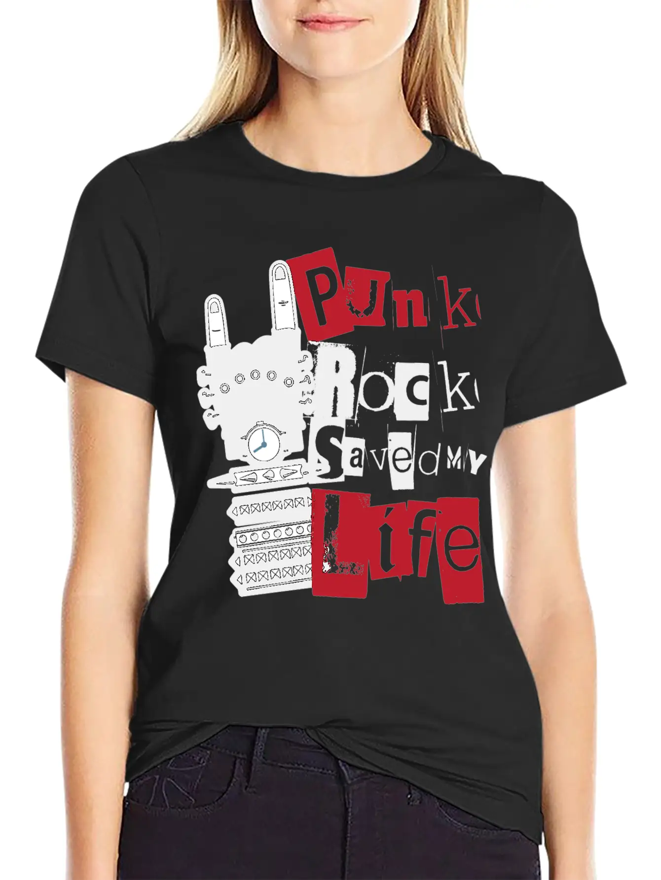 Punk Rock Saved My Life Essential Cotton Tee For Daily Outfits – Unisex Style