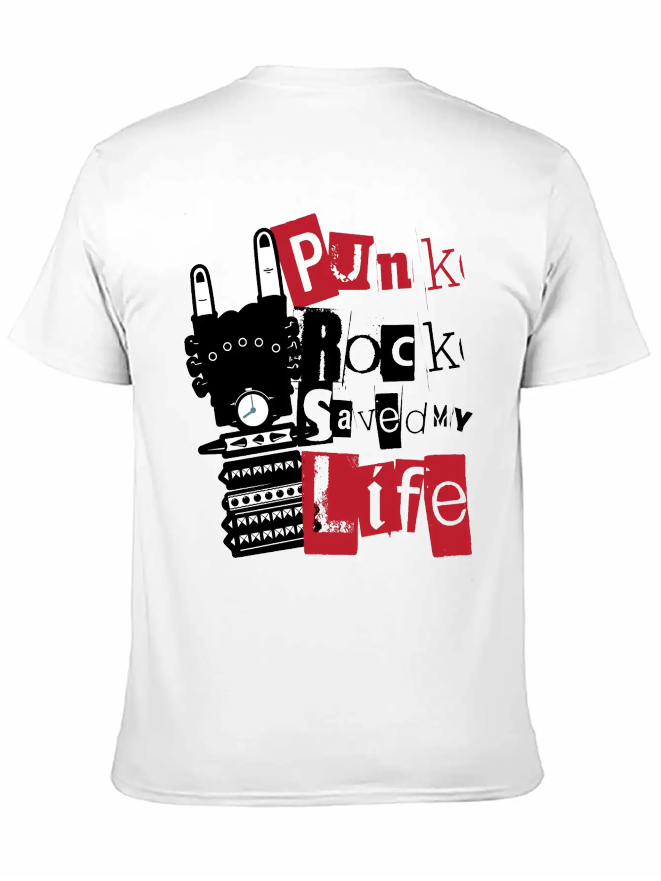 Punk Rock Saved My Life Essential Cotton Tee For Daily Outfits – Unisex Style