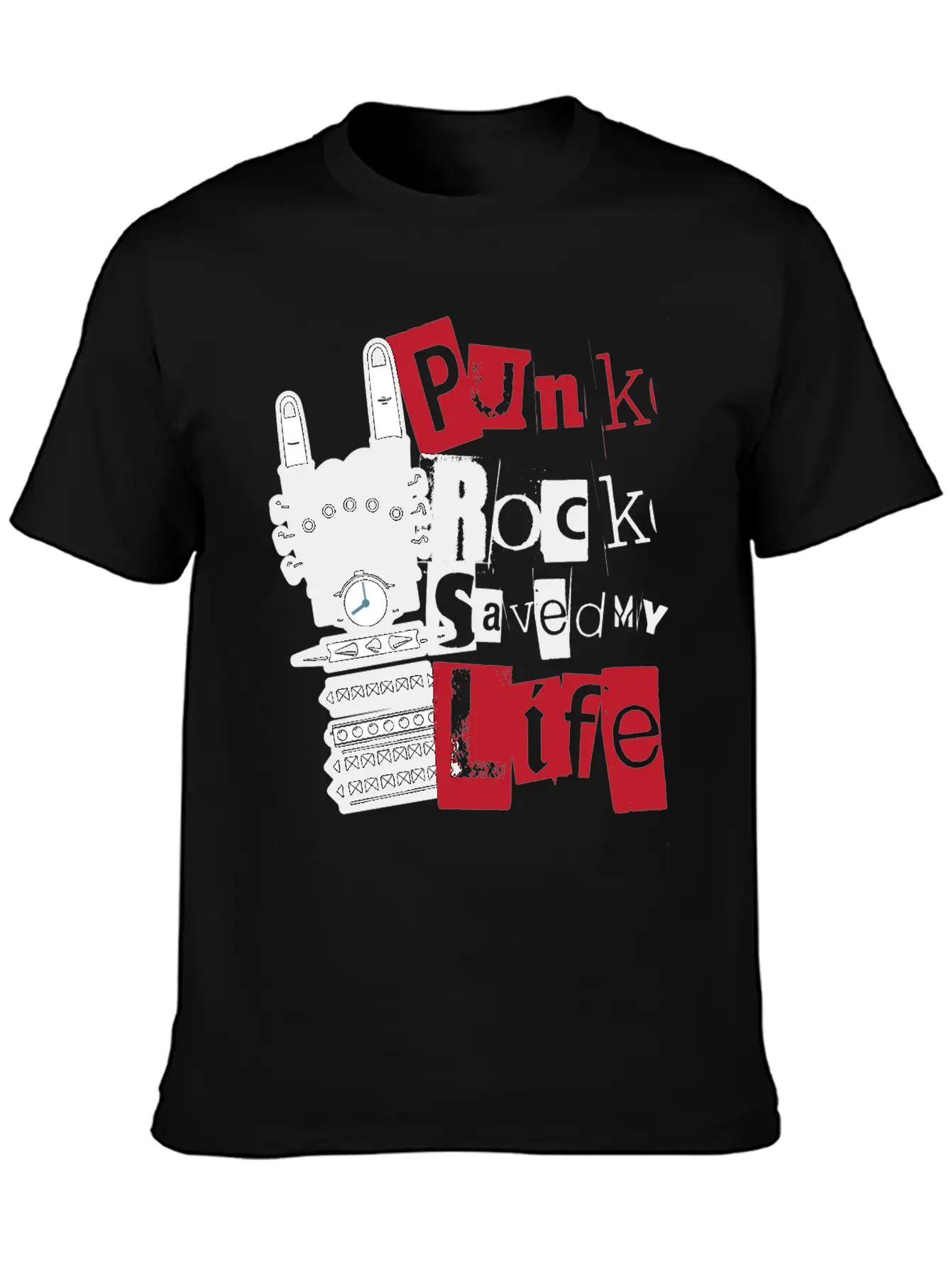 Punk Rock Saved My Life Essential Cotton Tee For Daily Outfits – Unisex Style