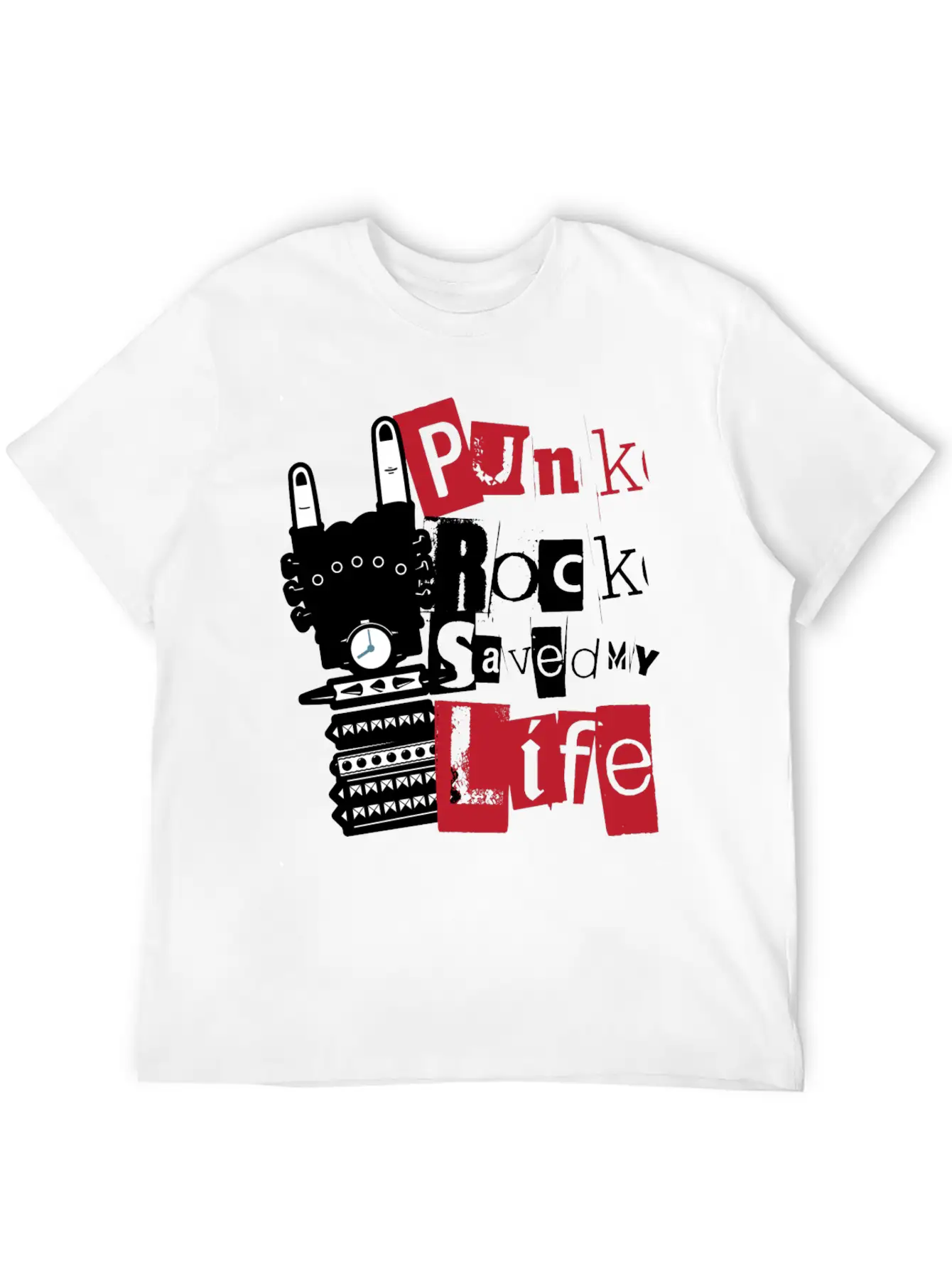 Punk Rock Saved My Life Essential Cotton Tee For Daily Outfits – Unisex Style