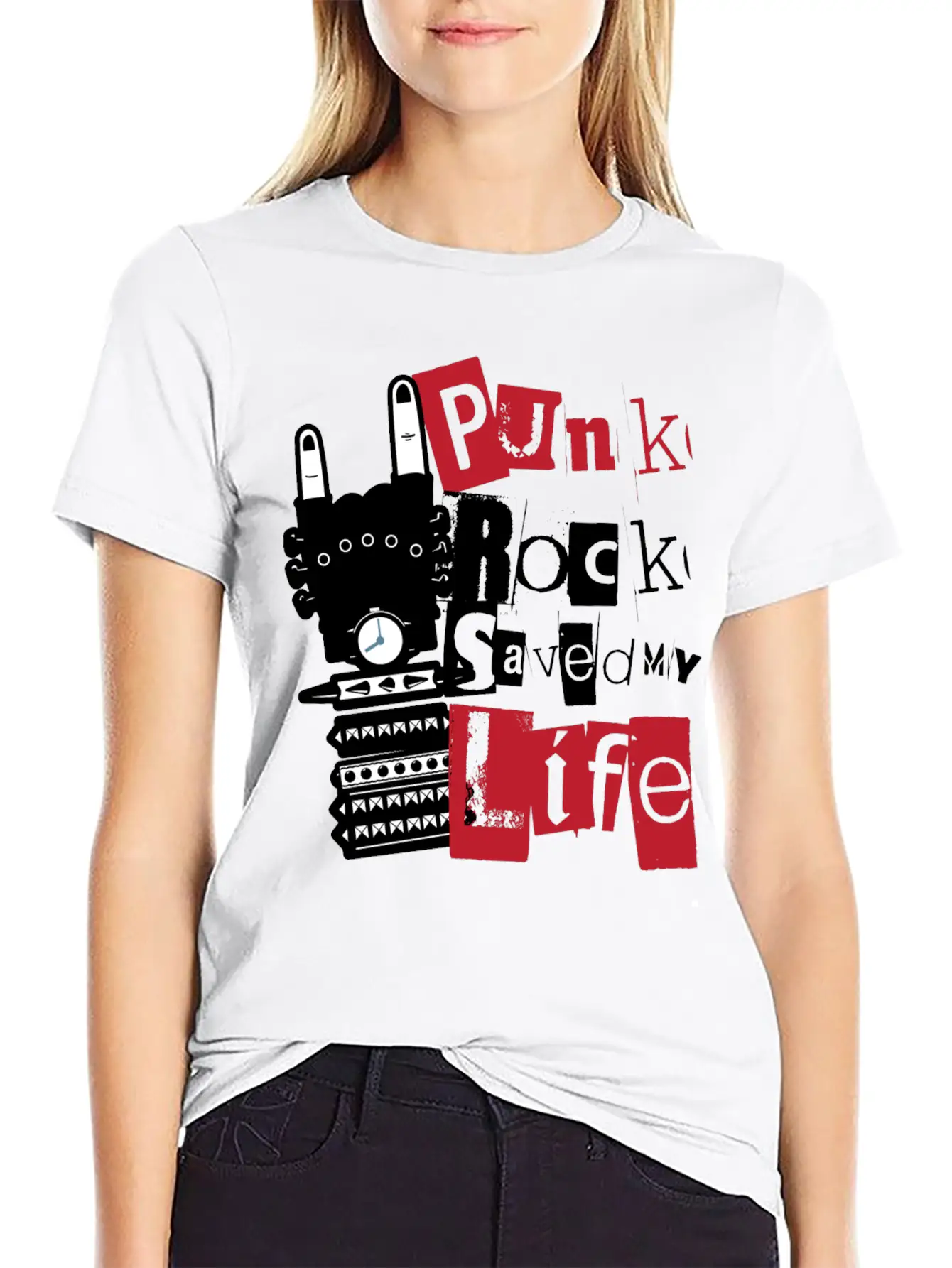 Punk Rock Saved My Life Essential Cotton Tee For Daily Outfits – Unisex Style