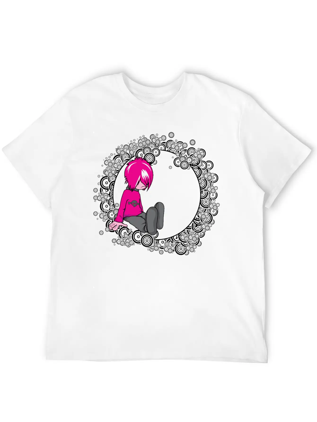 Punk Rocker Modern Fit Casual T-Shirt – Clean And Versatile Design