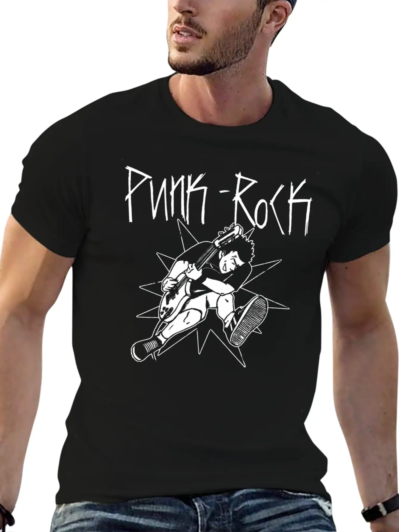 Punk Rocker On Stage Shirt Gift Unisex Casual T-Shirt – Clean Design For Daily Comfort