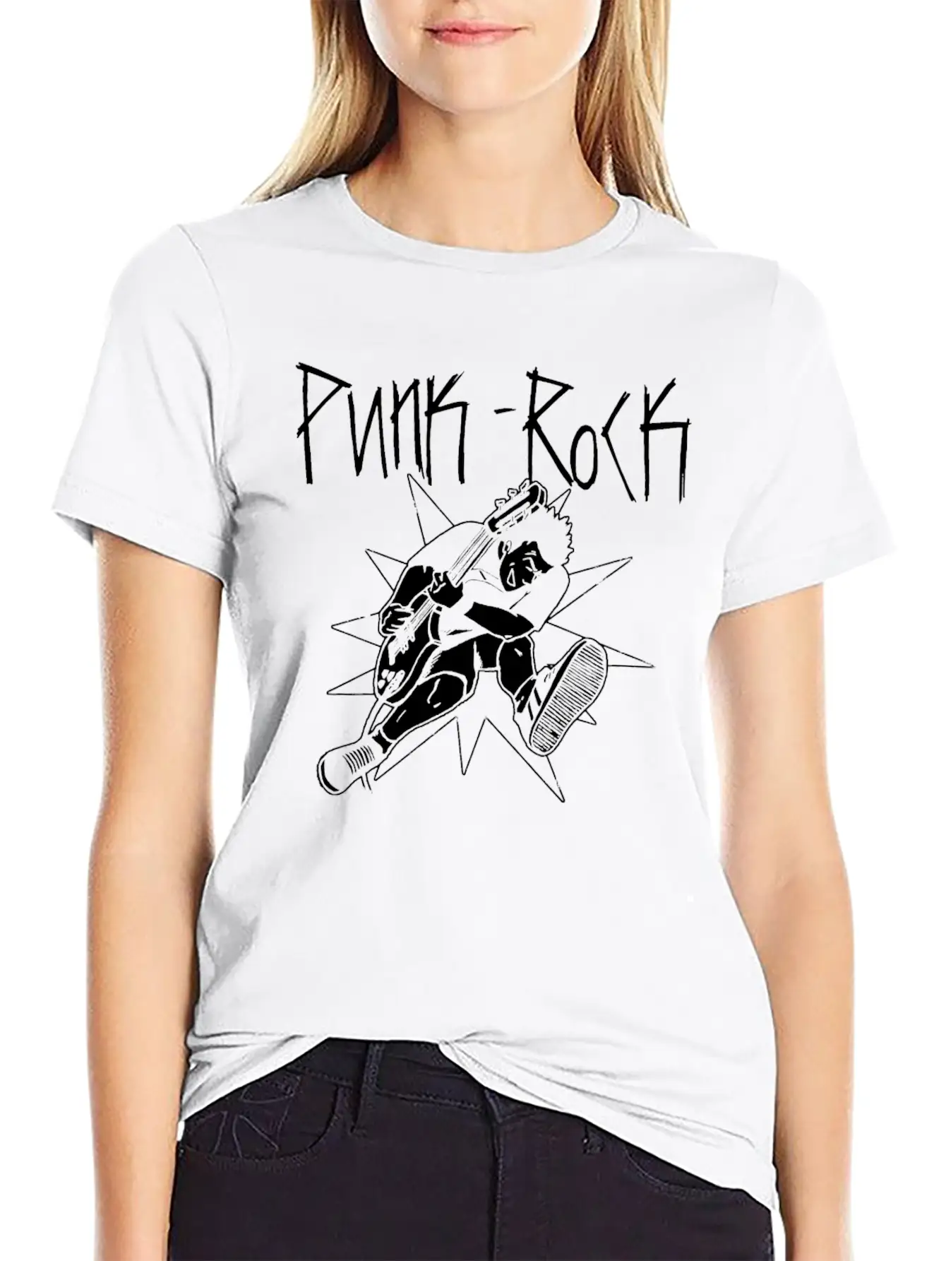Punk Rocker On Stage Shirt Gift Unisex Casual T-Shirt – Clean Design For Daily Comfort