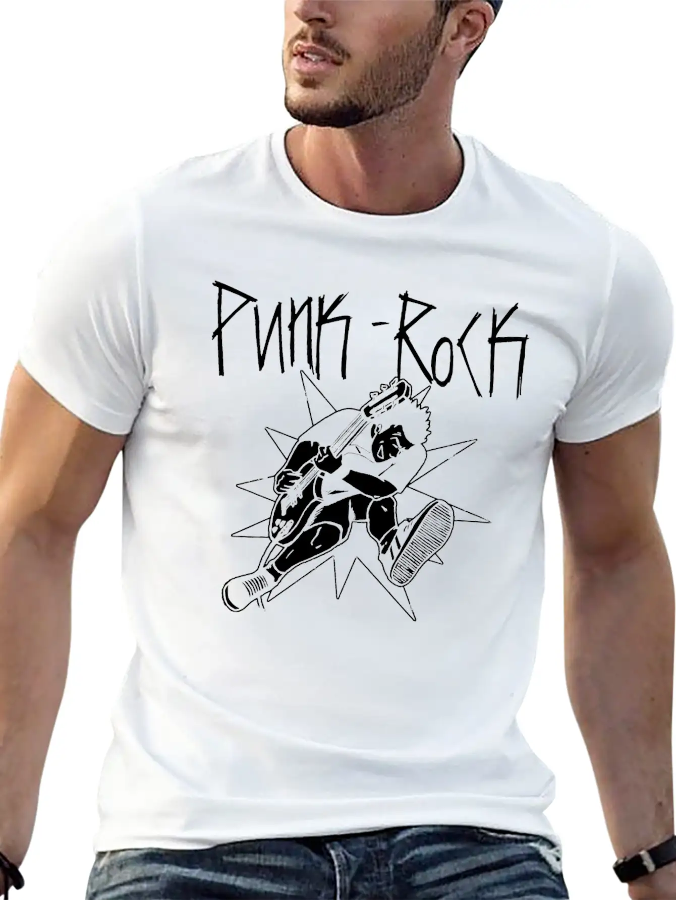 Punk Rocker On Stage Shirt Gift Unisex Casual T-Shirt – Clean Design For Daily Comfort