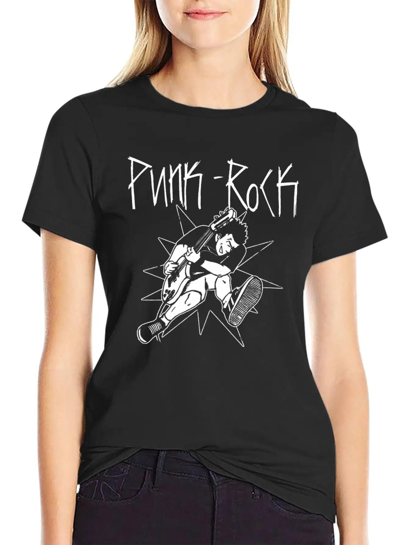 Punk Rocker On Stage Shirt Gift Unisex Casual T-Shirt – Clean Design For Daily Comfort