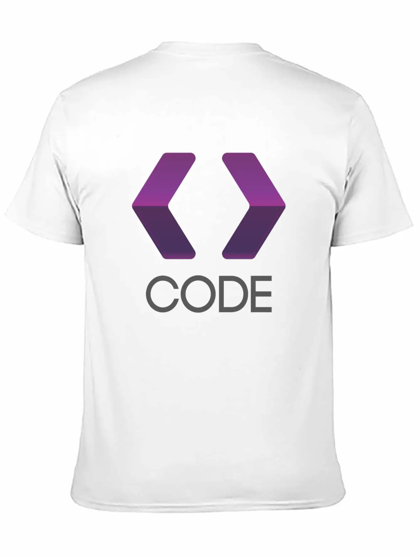 Purple Arrows Shape Code Lightweight Cotton T-Shirt – Daily Comfort Graphic Shirt