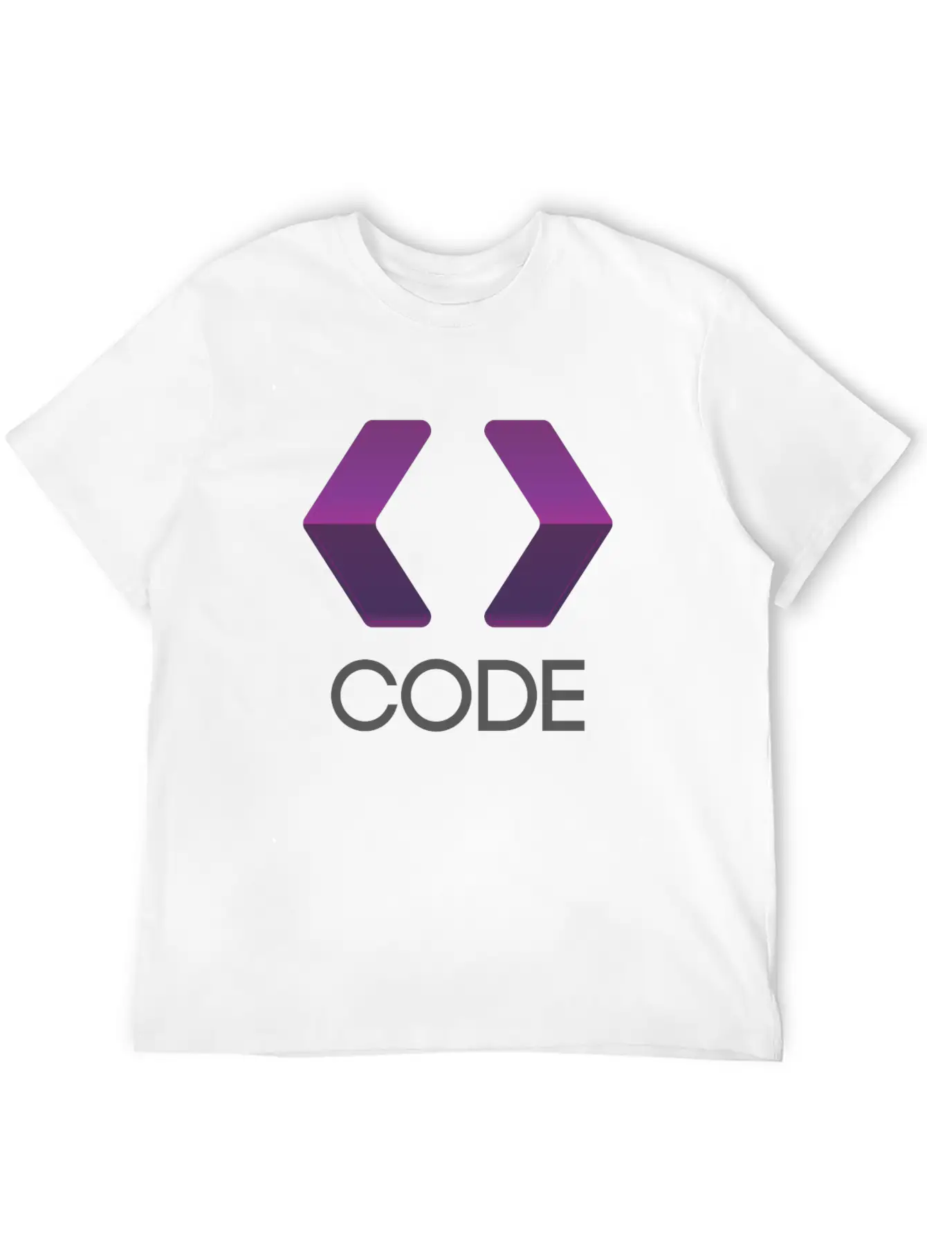 Purple Arrows Shape Code Lightweight Cotton T-Shirt – Daily Comfort Graphic Shirt