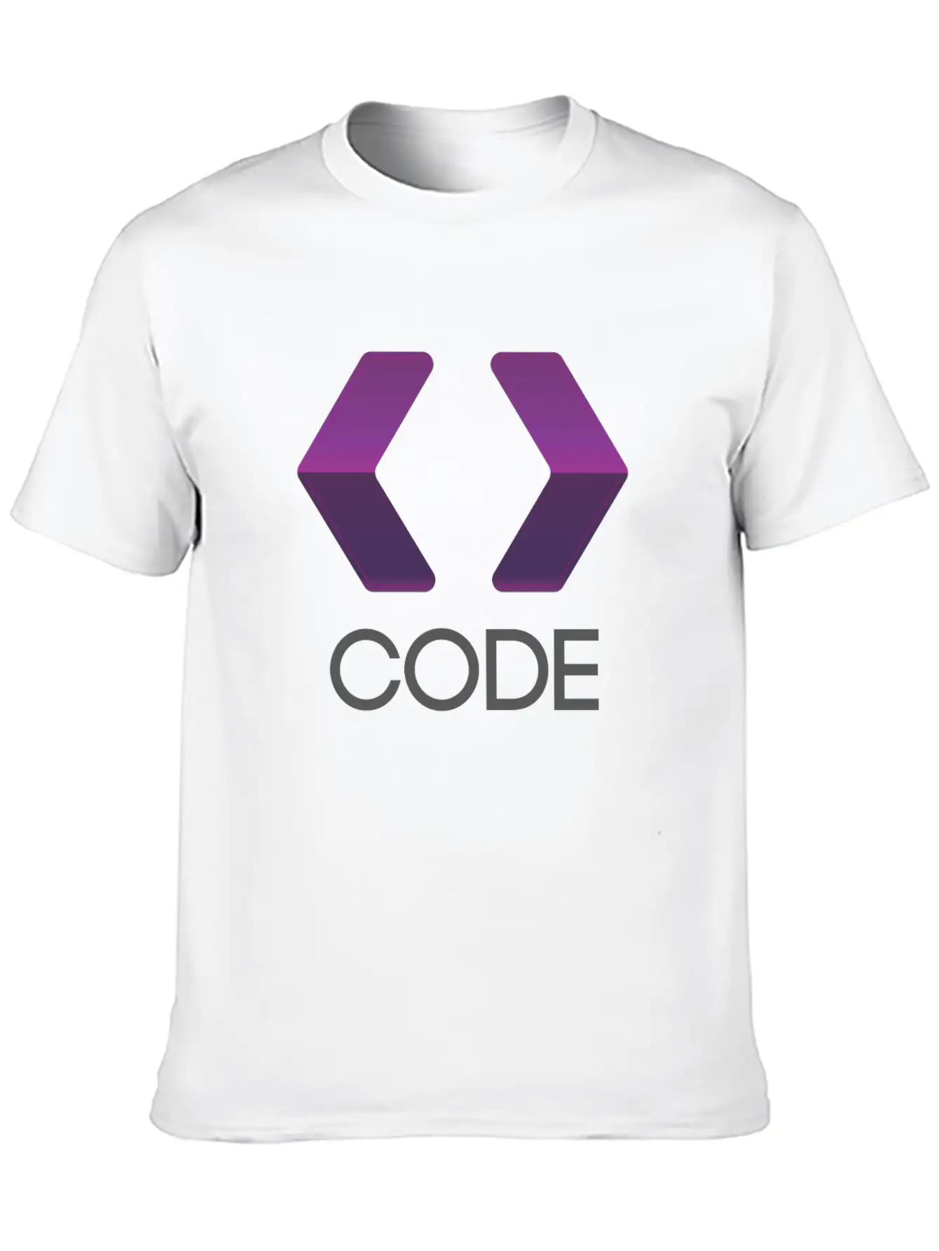 Purple Arrows Shape Code Lightweight Cotton T-Shirt – Daily Comfort Graphic Shirt