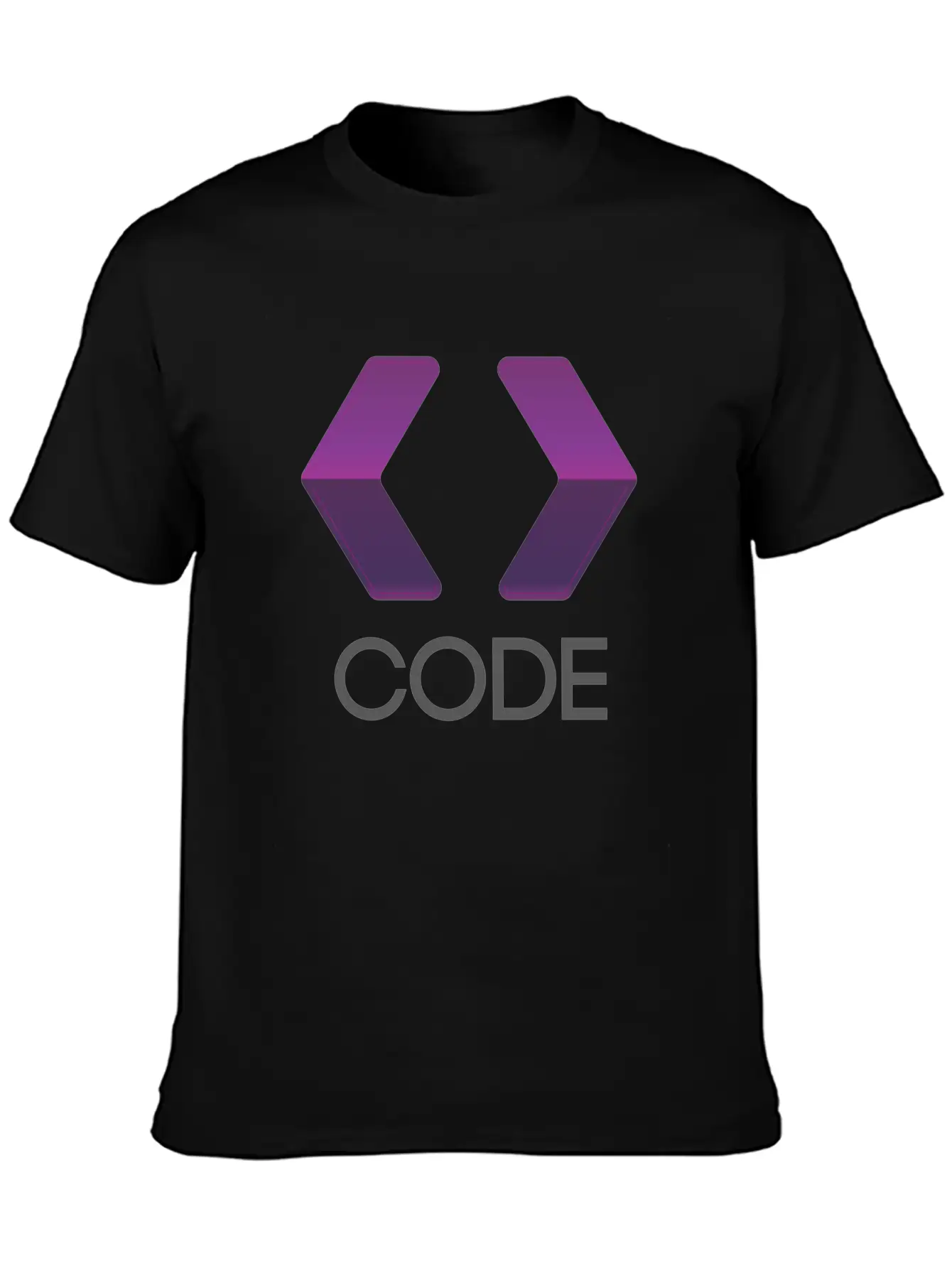 Purple Arrows Shape Code Lightweight Cotton T-Shirt – Daily Comfort Graphic Shirt